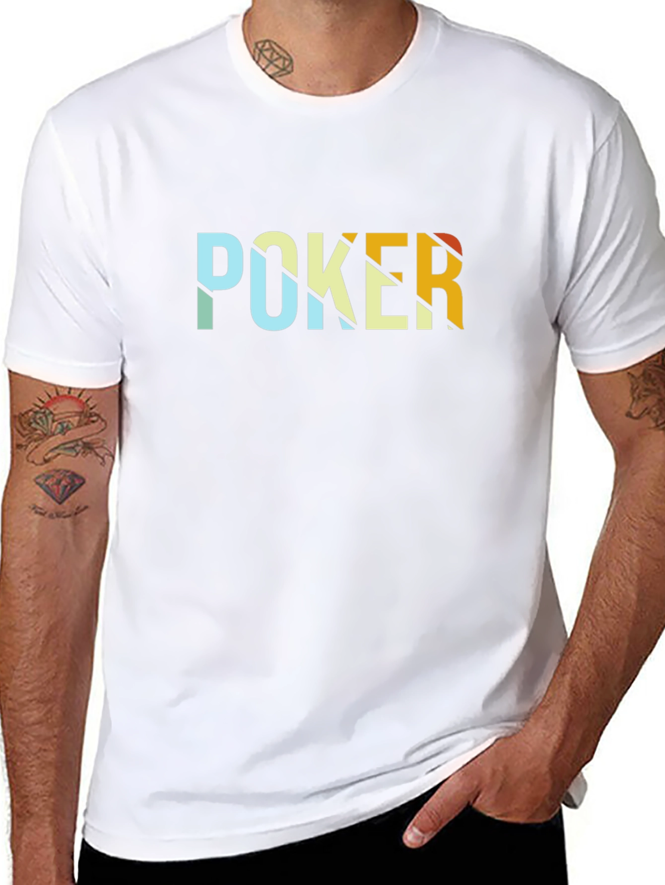 Retro Poker Graphic T-Shirt - Unique Design - 8
