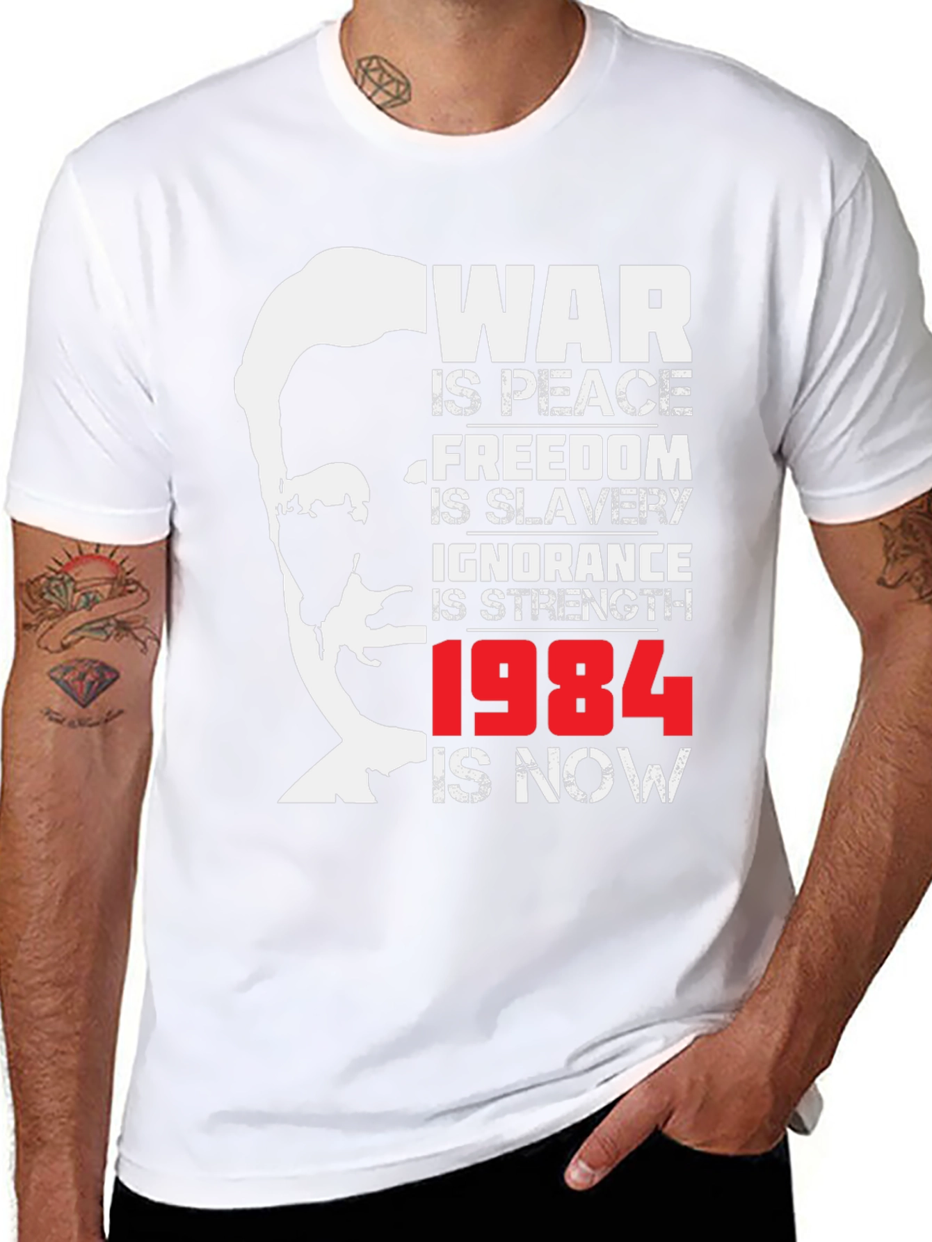 1984 Orwell T-Shirt: War is Peace Freedom is Slavery - 8