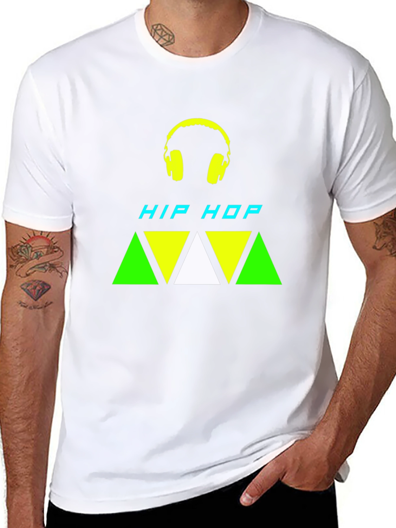 Black Hip Hop Graphic Tee - Stylish & Trendy Black T-Shirt view 8