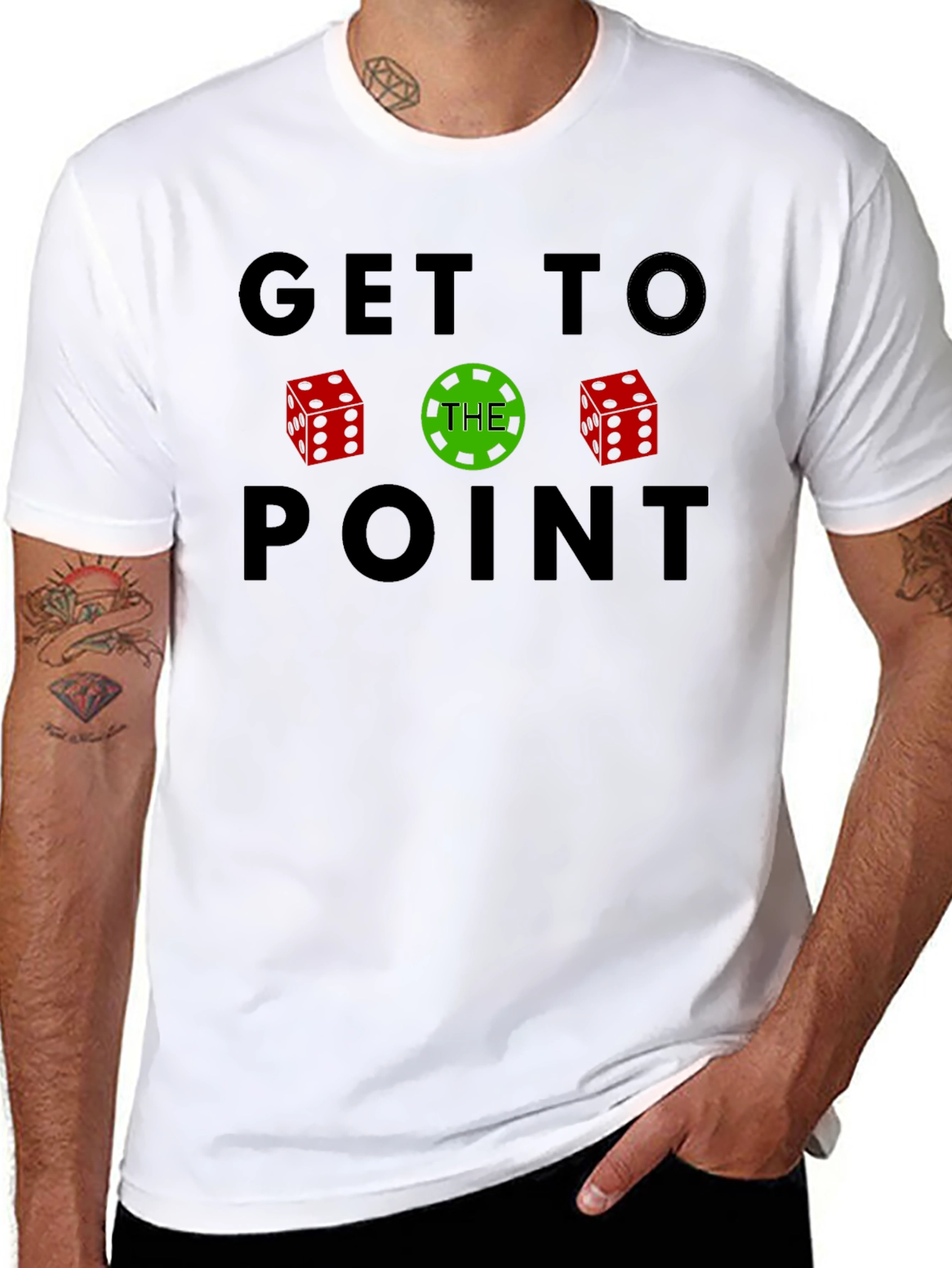 Black Get to The Point T-Shirt view 8