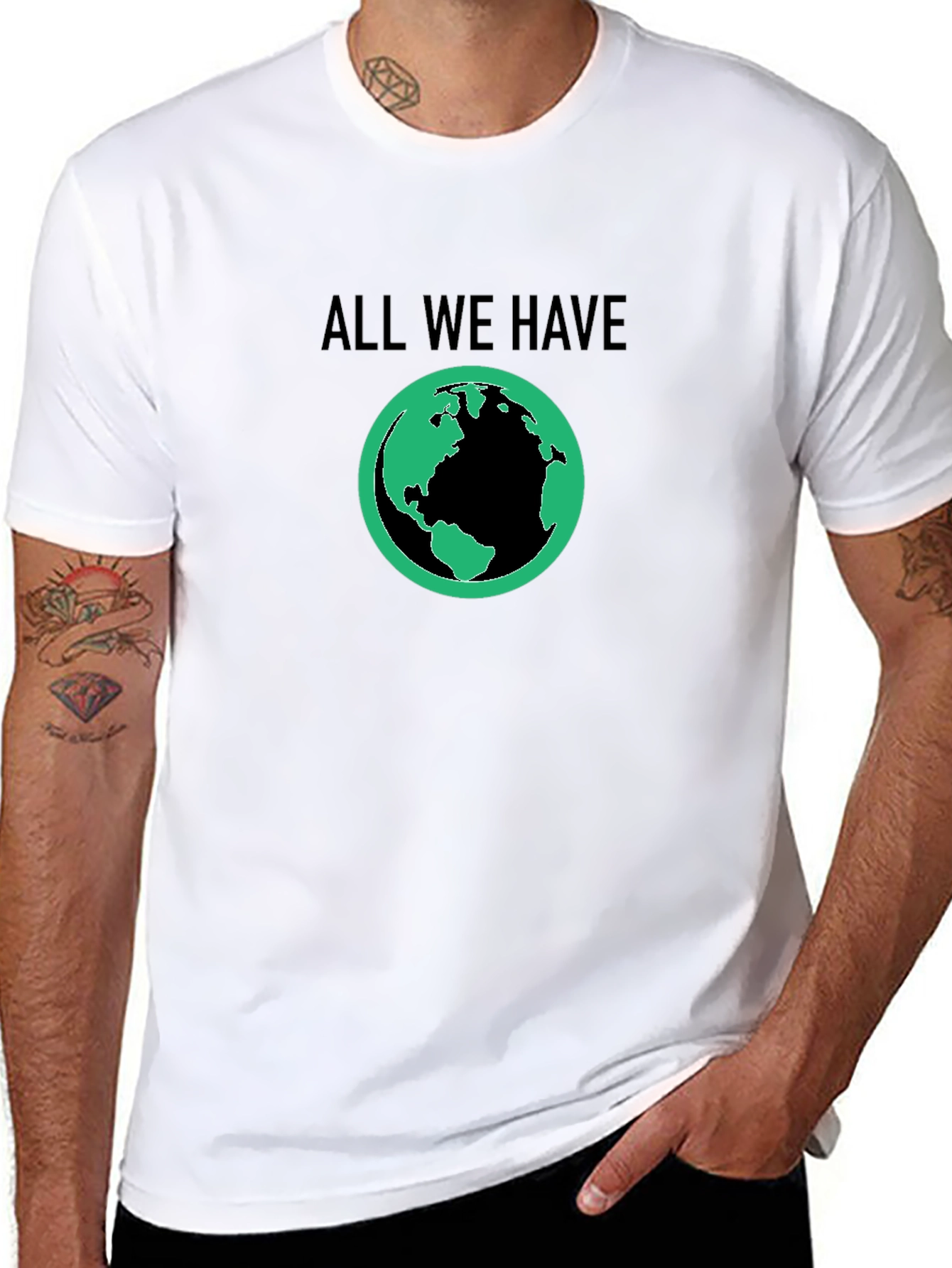 Black Earth Graphic T-Shirt - All We Have Planet Tee view 8