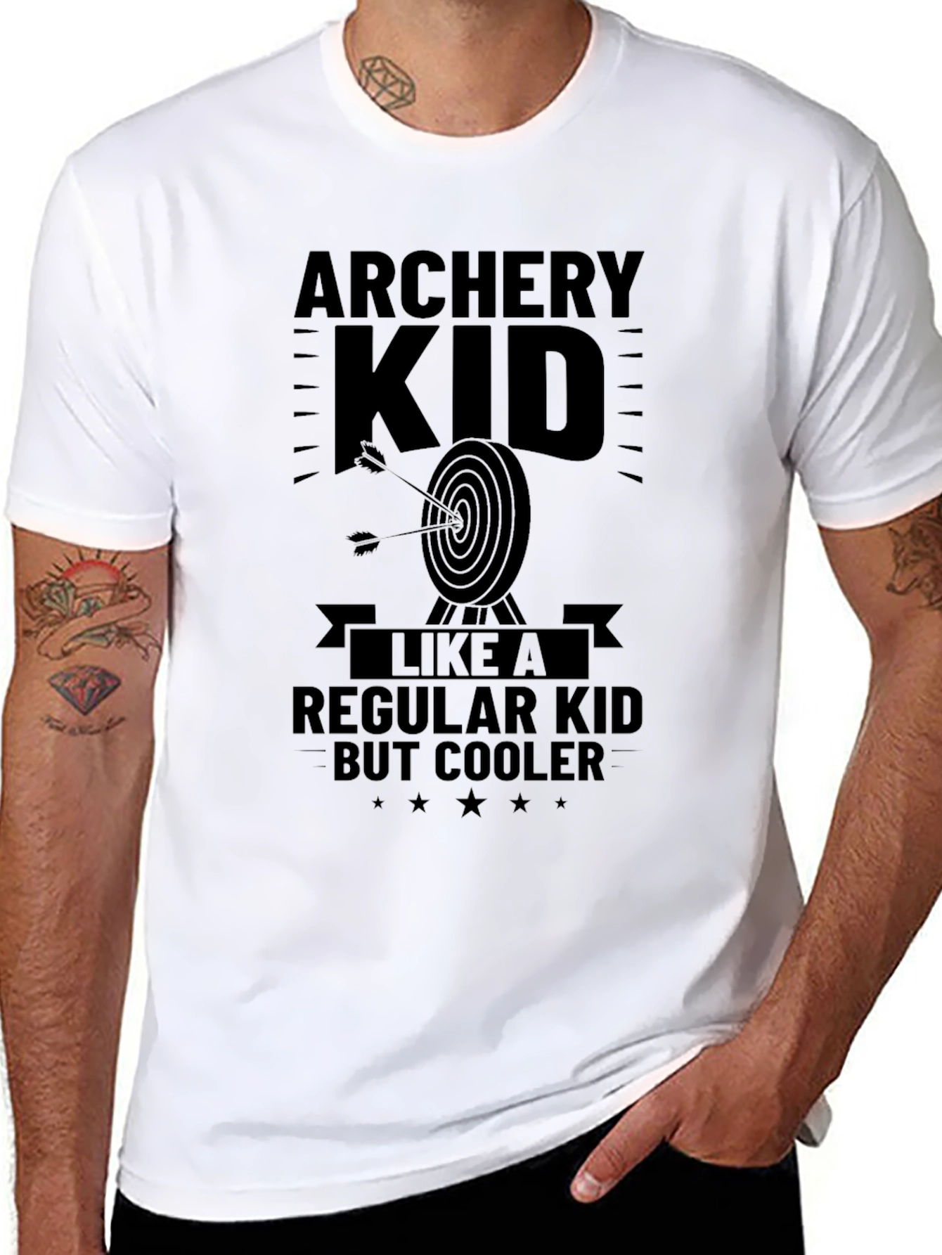 Black Archery Kid T-Shirt - Cooler Than Regular Kids view 8
