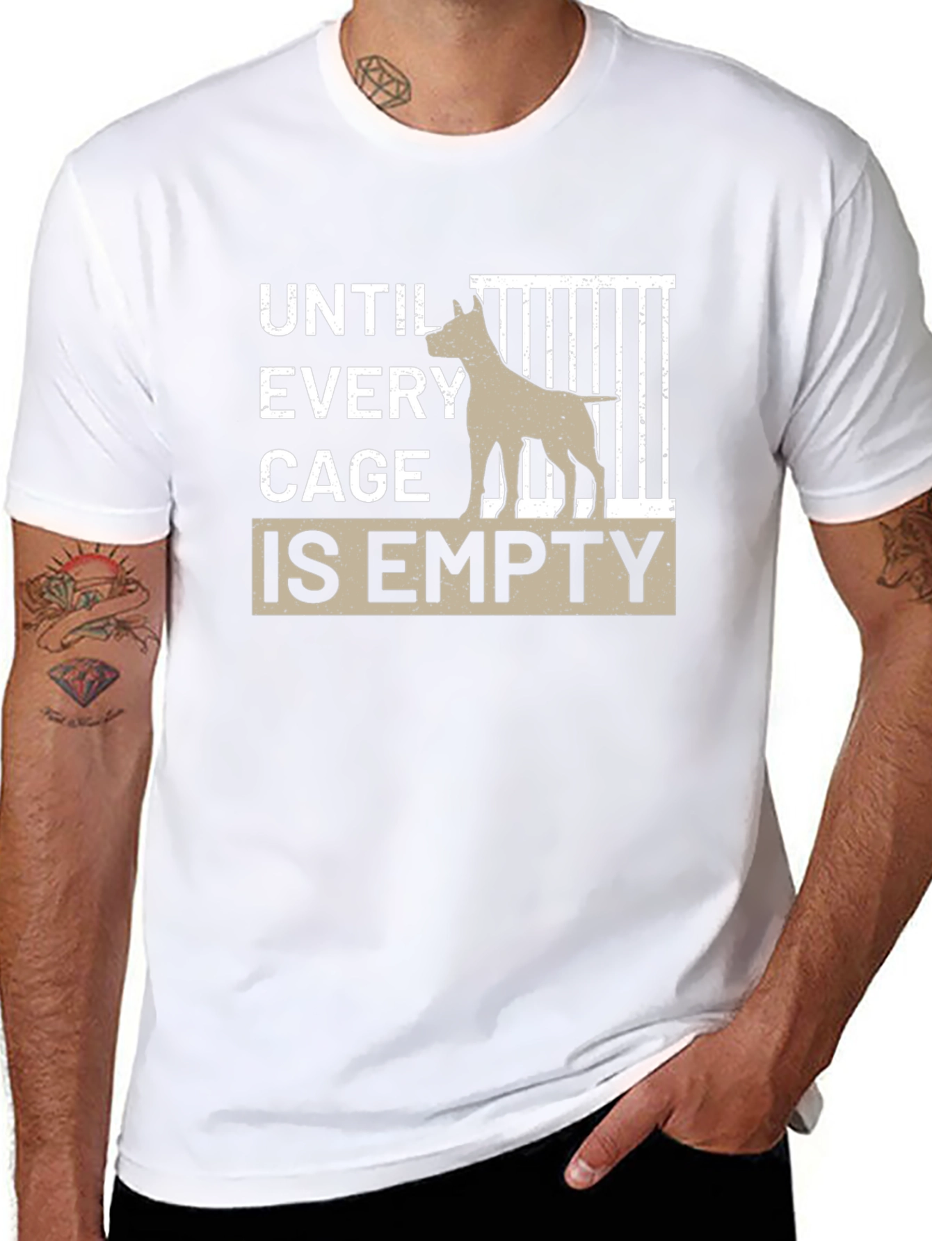Until Every Cage is Empty T-Shirt - 8
