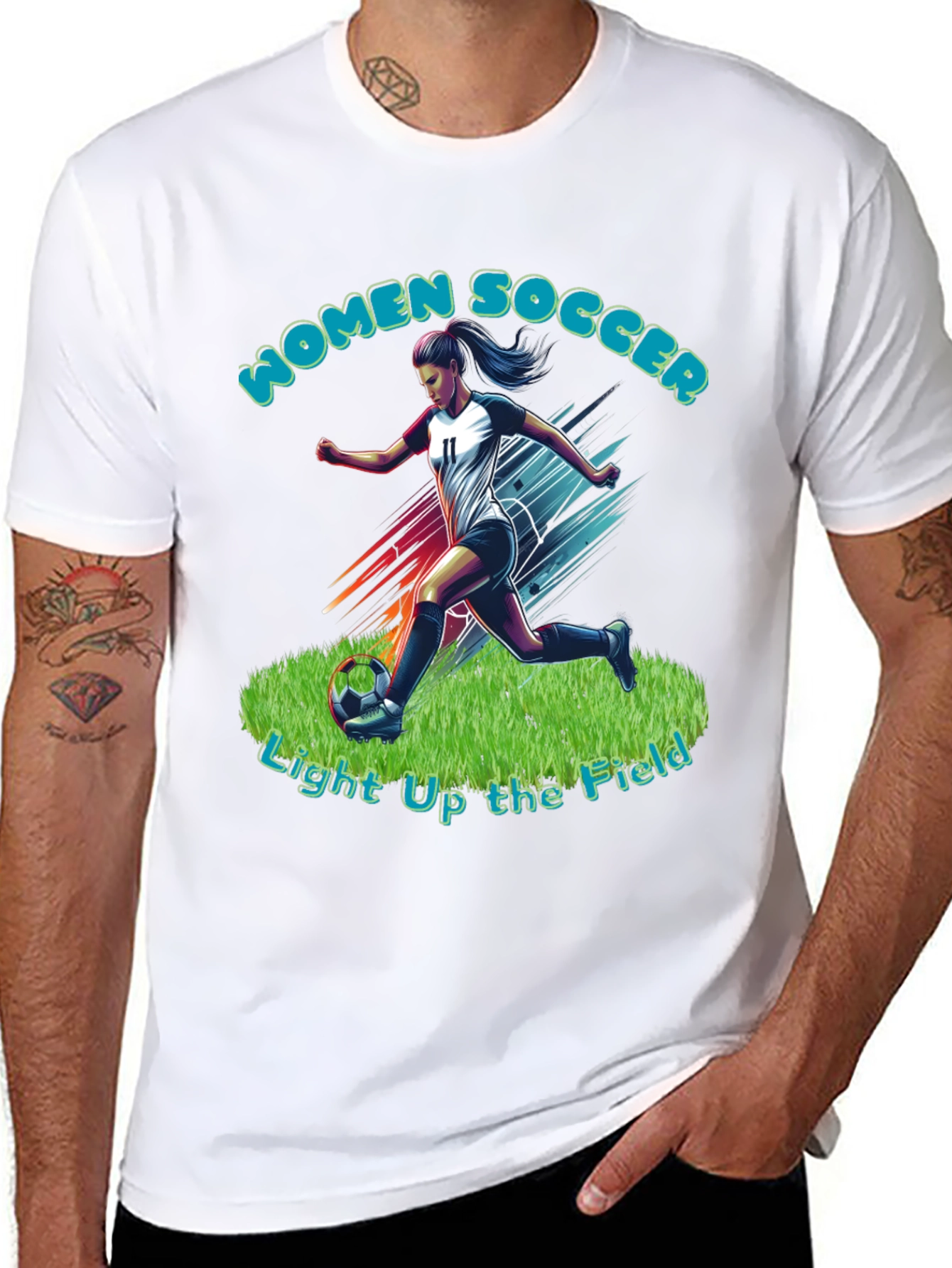 Women's Soccer Graphic T-Shirt - 8