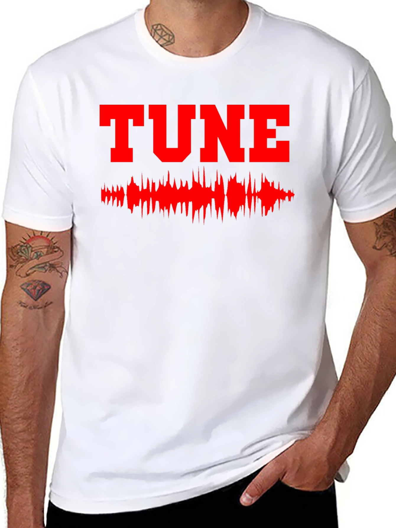 Black Tune Graphic Black T-Shirt view 8