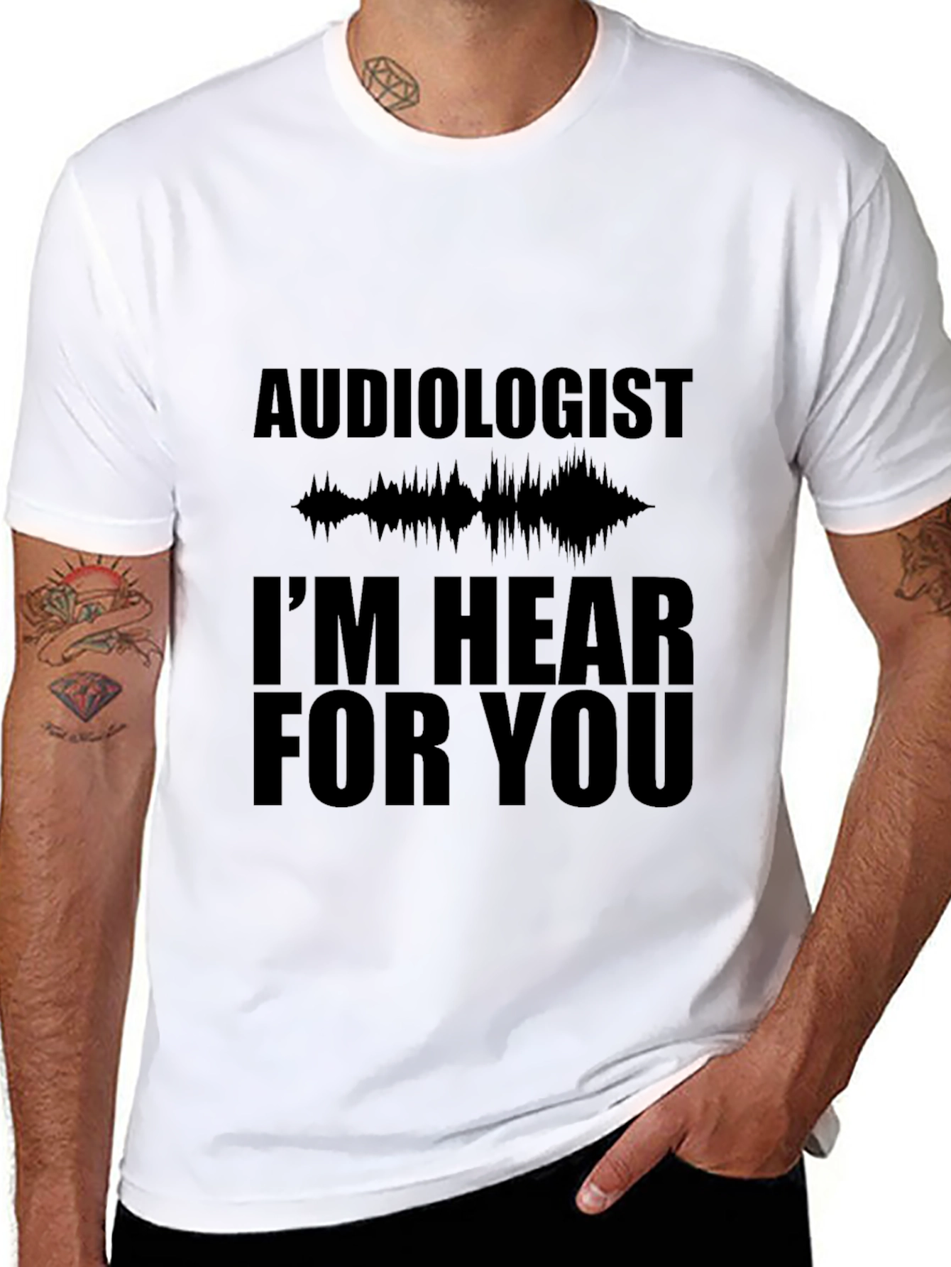 Audiologist Hear For You Black T-Shirt - 8