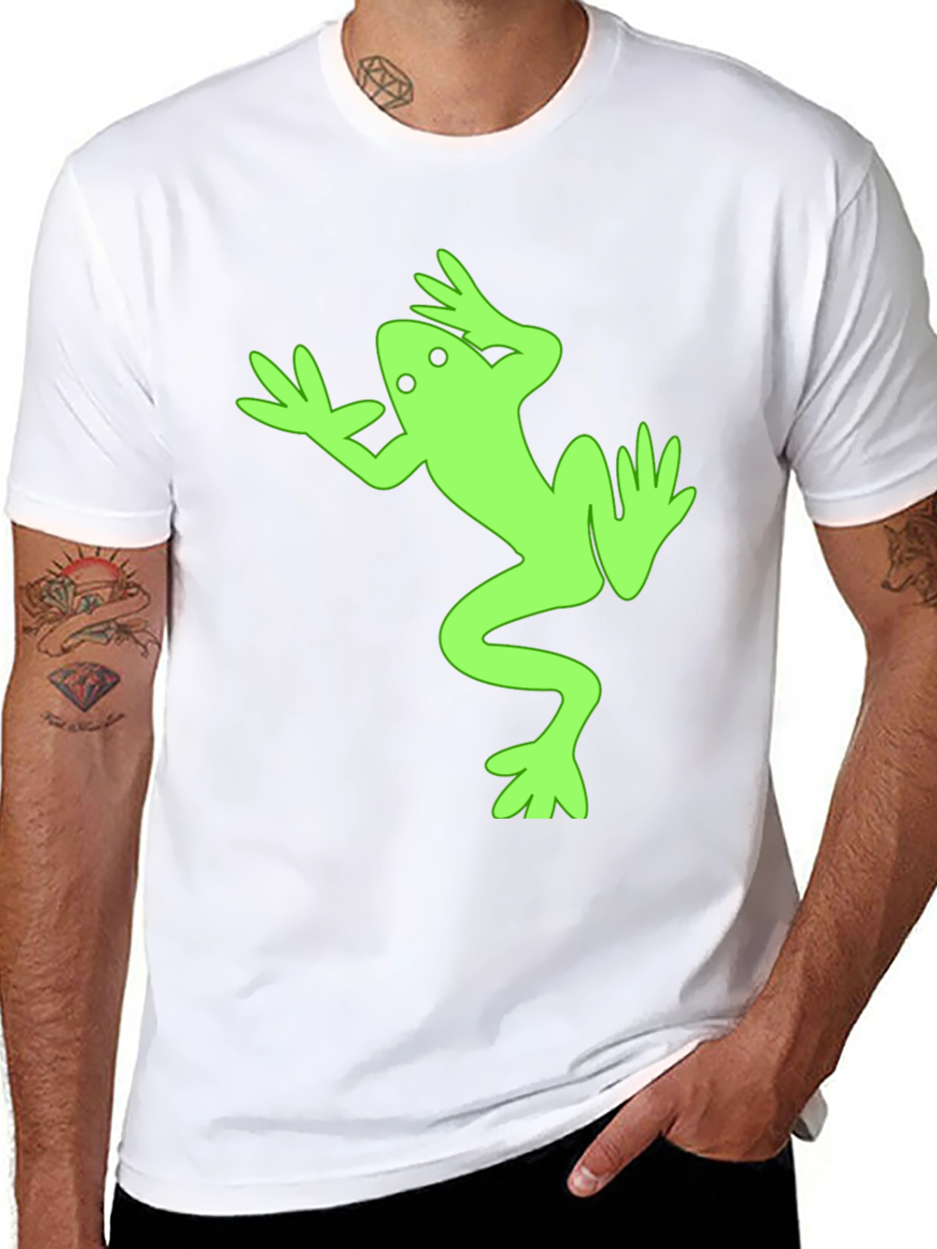 Black Frog Graphic Tee - Fun & Unique Black T-Shirt view 8