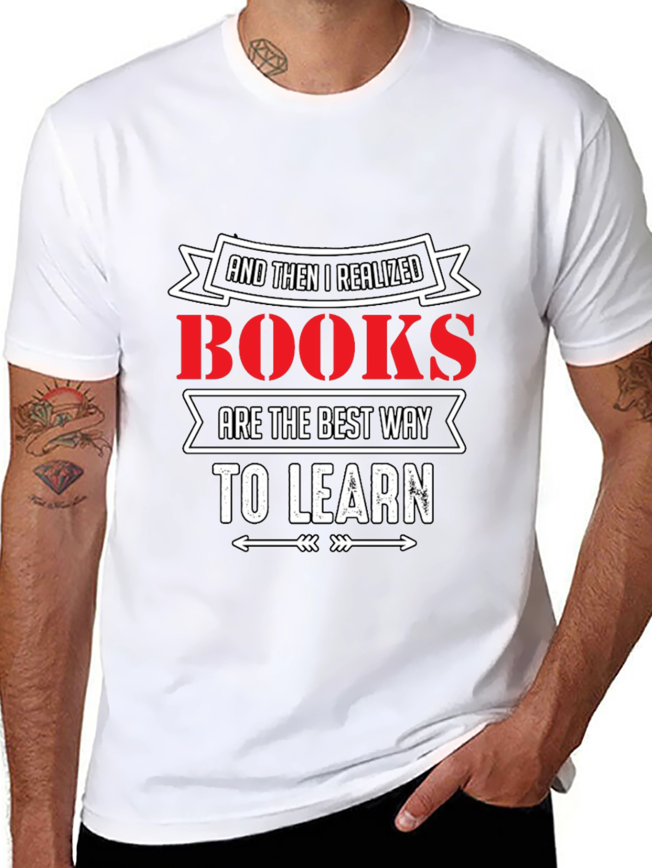 Black Books Are the Best Way to Learn T-Shirt view 8