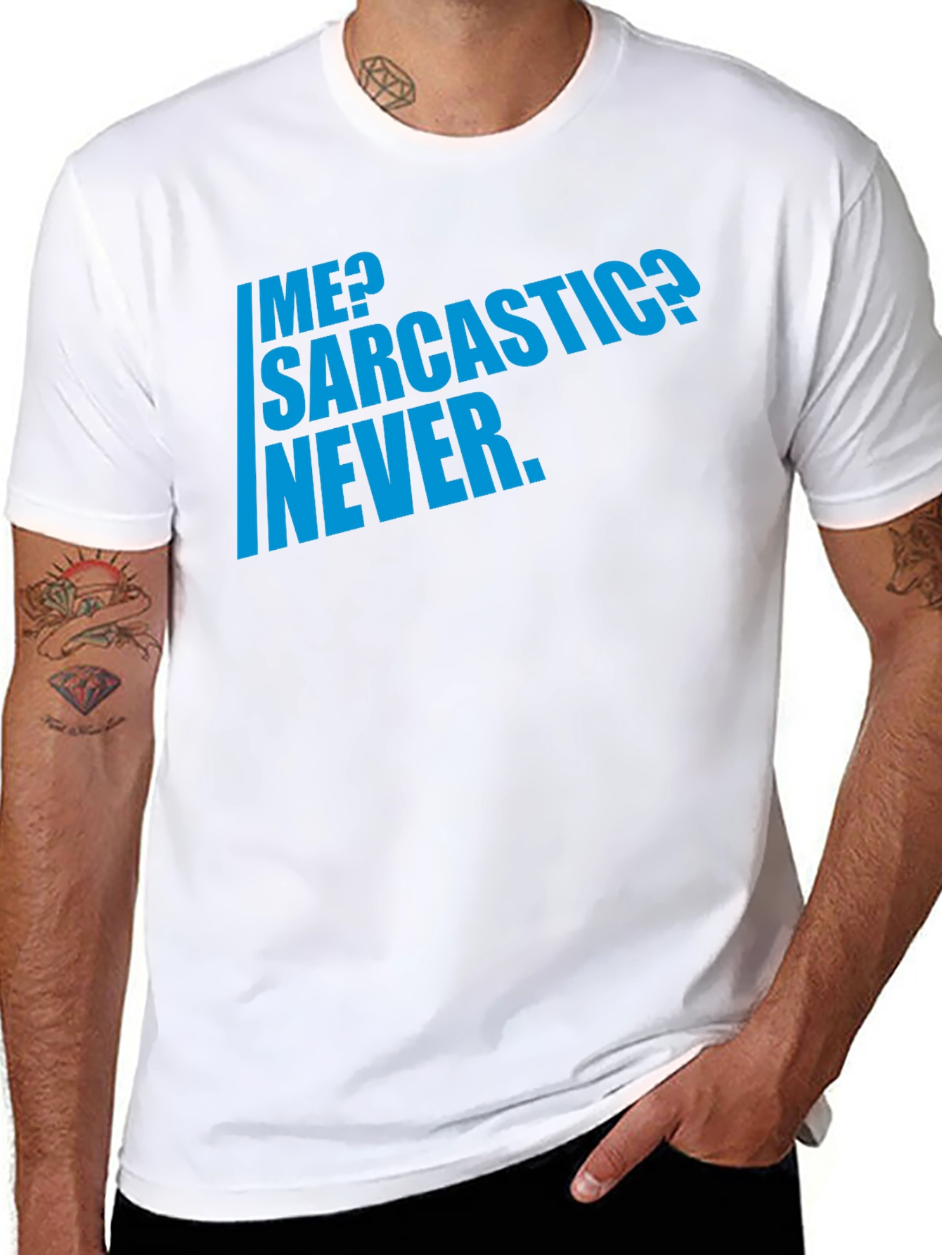 Black Sarcastic Humor T-Shirt - Men's Funny Graphic Tee view 8