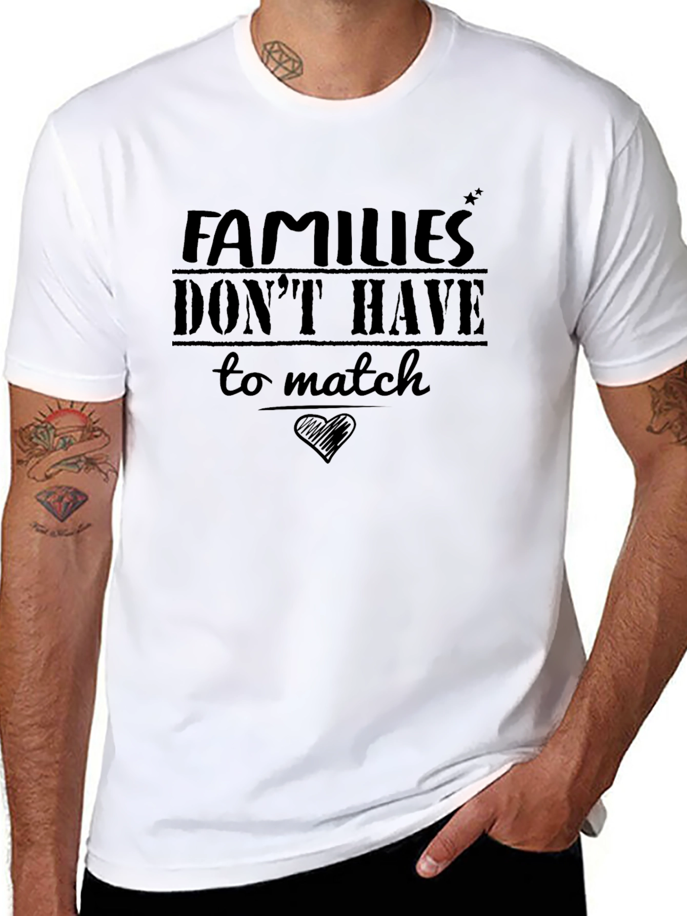 Black Families Don't Have To Match T-Shirt view 8