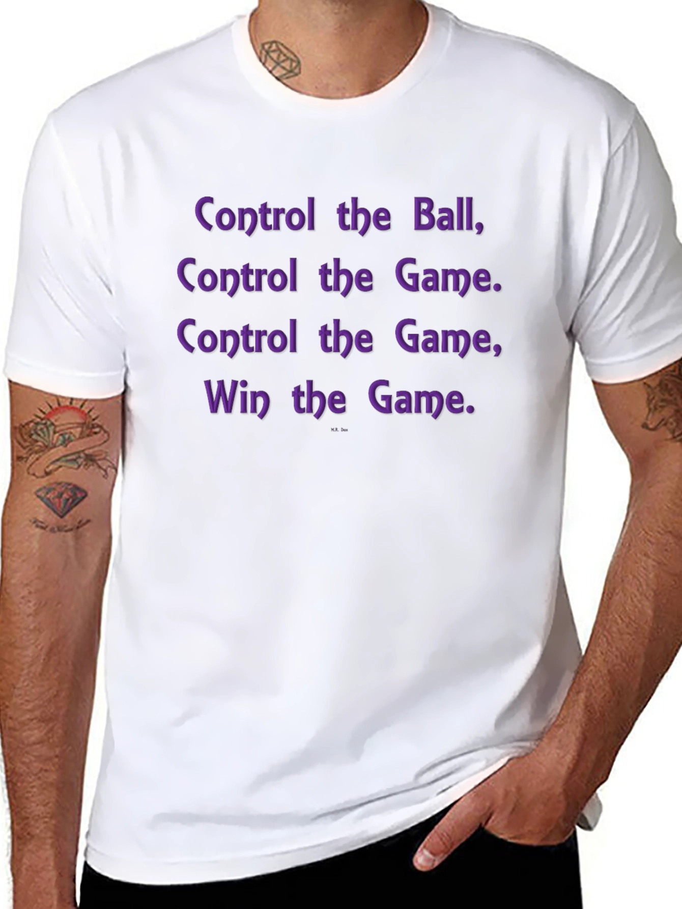 Black Control the Game T-Shirt view 8