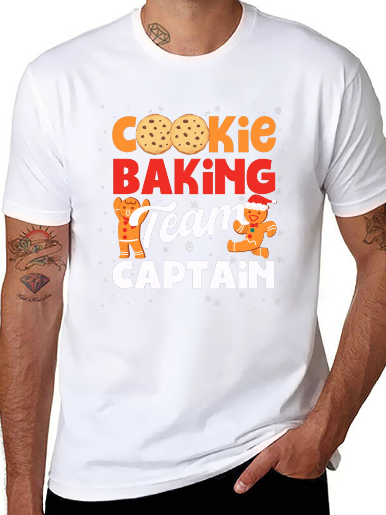 Black Cookie Baking Team Captain T-Shirt view 8