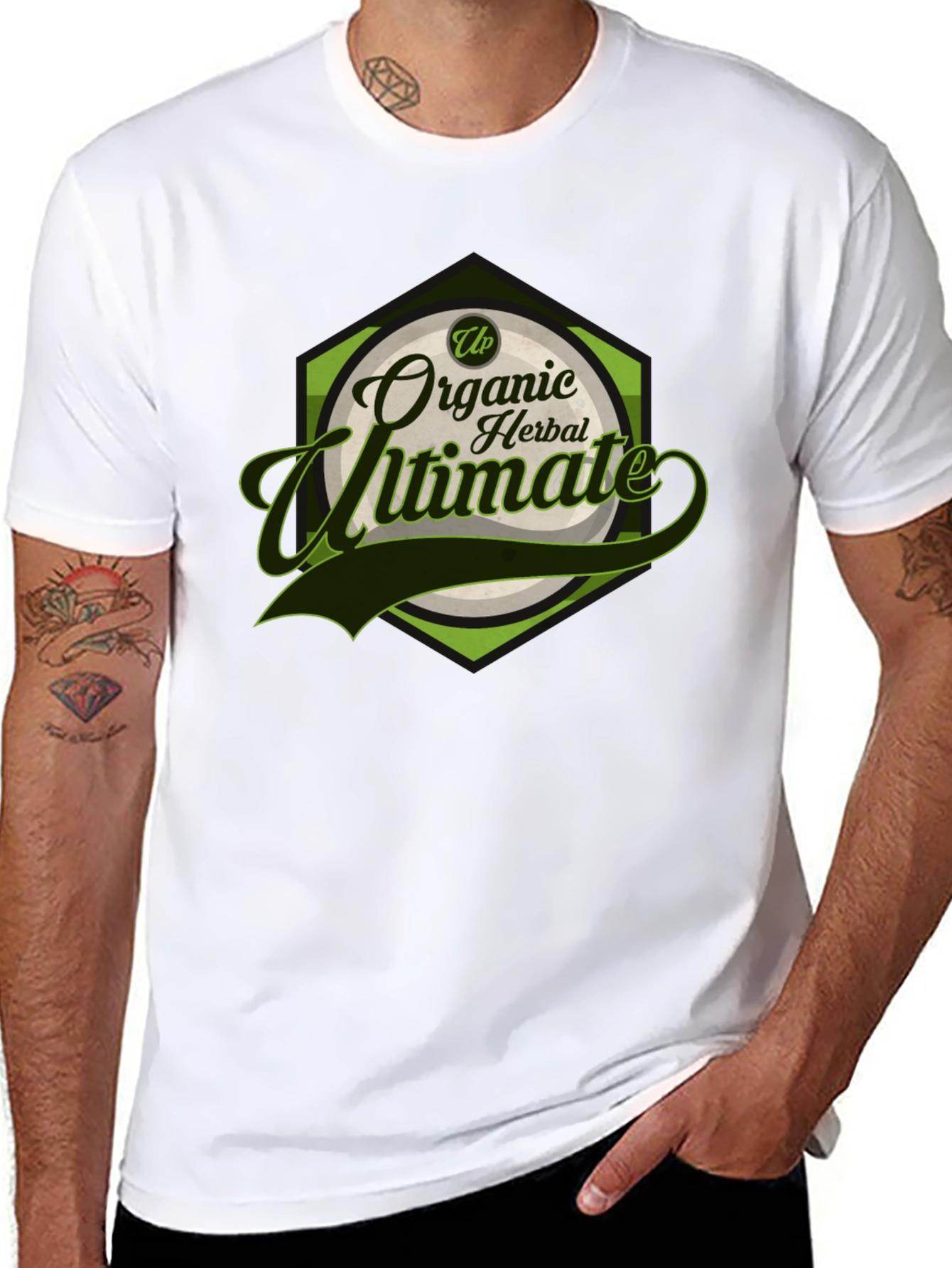 Black Organic Herbal Ultimate T-Shirt Black view 8
