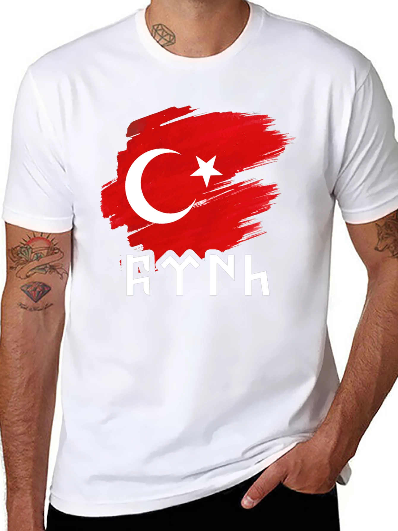 Black Turkish Flag T-Shirt - Anatolian Pride view 8