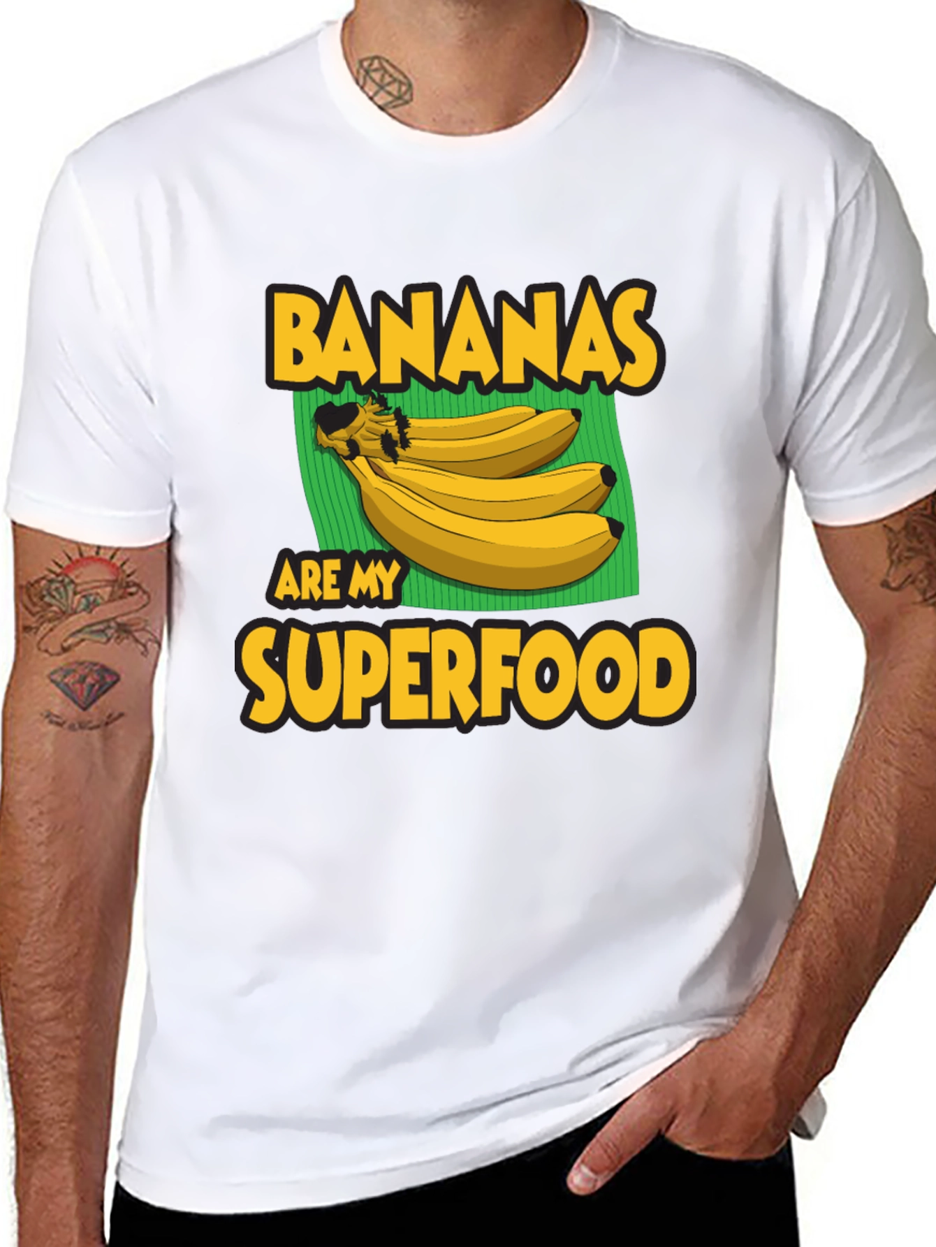 Black Banana Superfood Graphic Tee - Black T-Shirt view 8