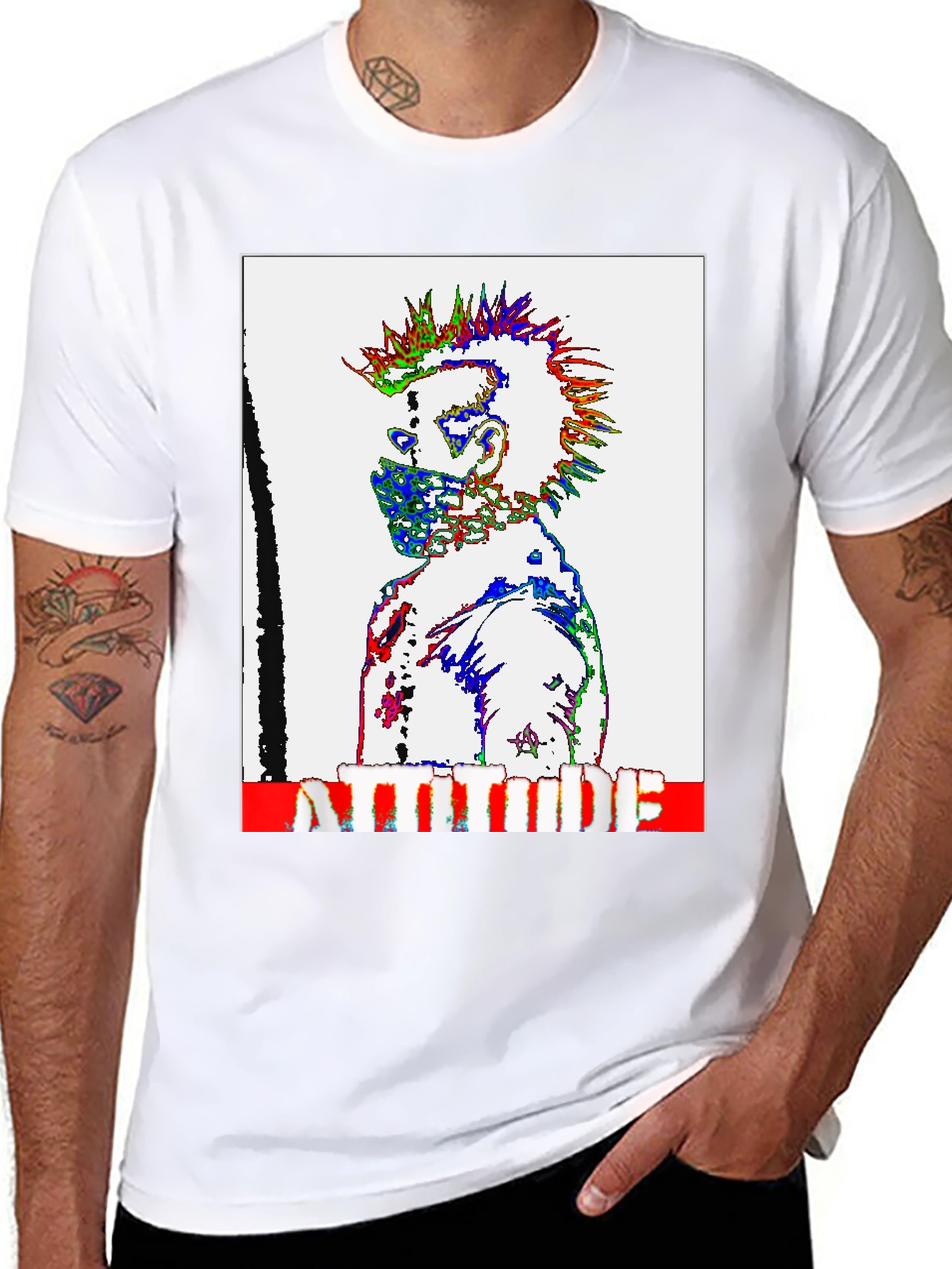 Attitude Punk Graphic T-Shirt - Bold Style - 8