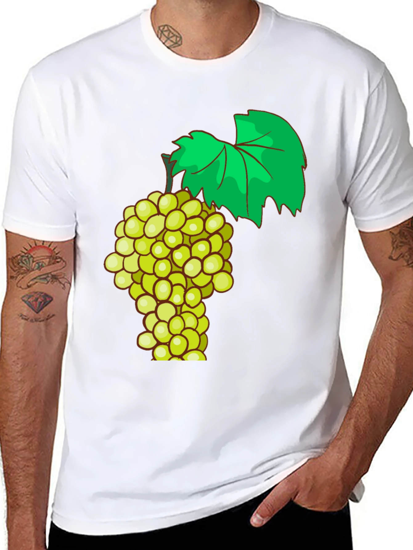 Black Grape Graphic T-Shirt - Fruit Lover's Tee view 8