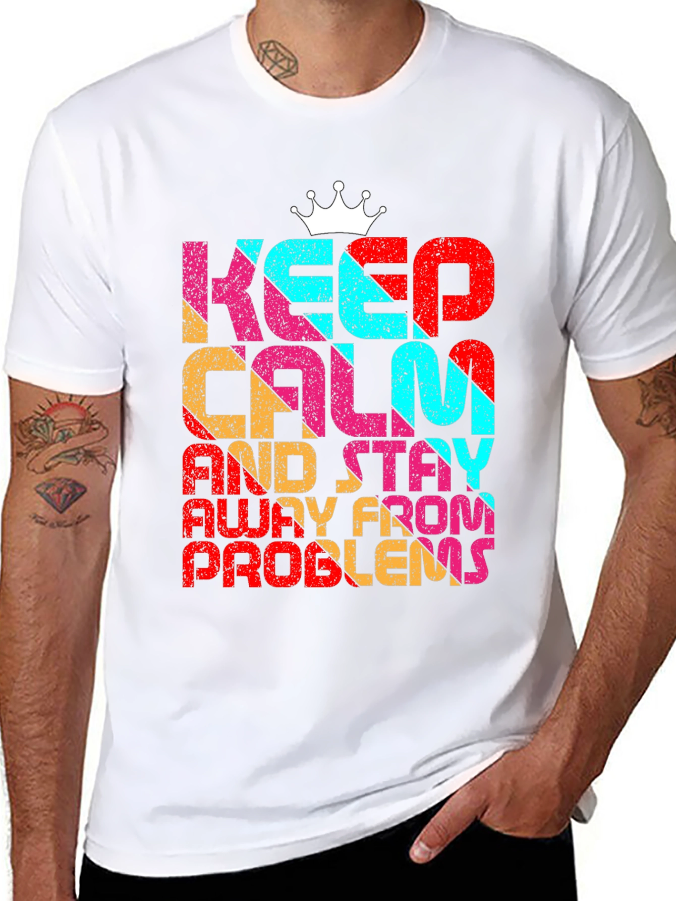 Black Keep Calm T-Shirt view 8