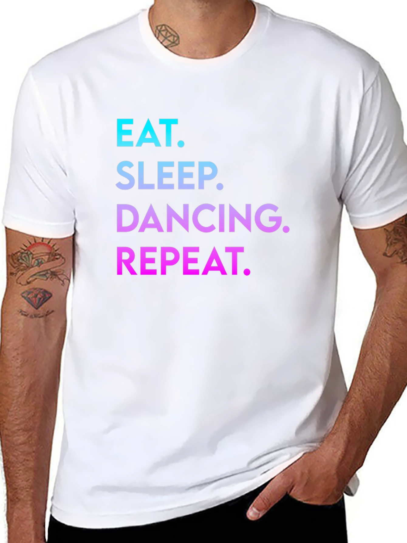 Black Eat Sleep Dancing Repeat T-Shirt view 8