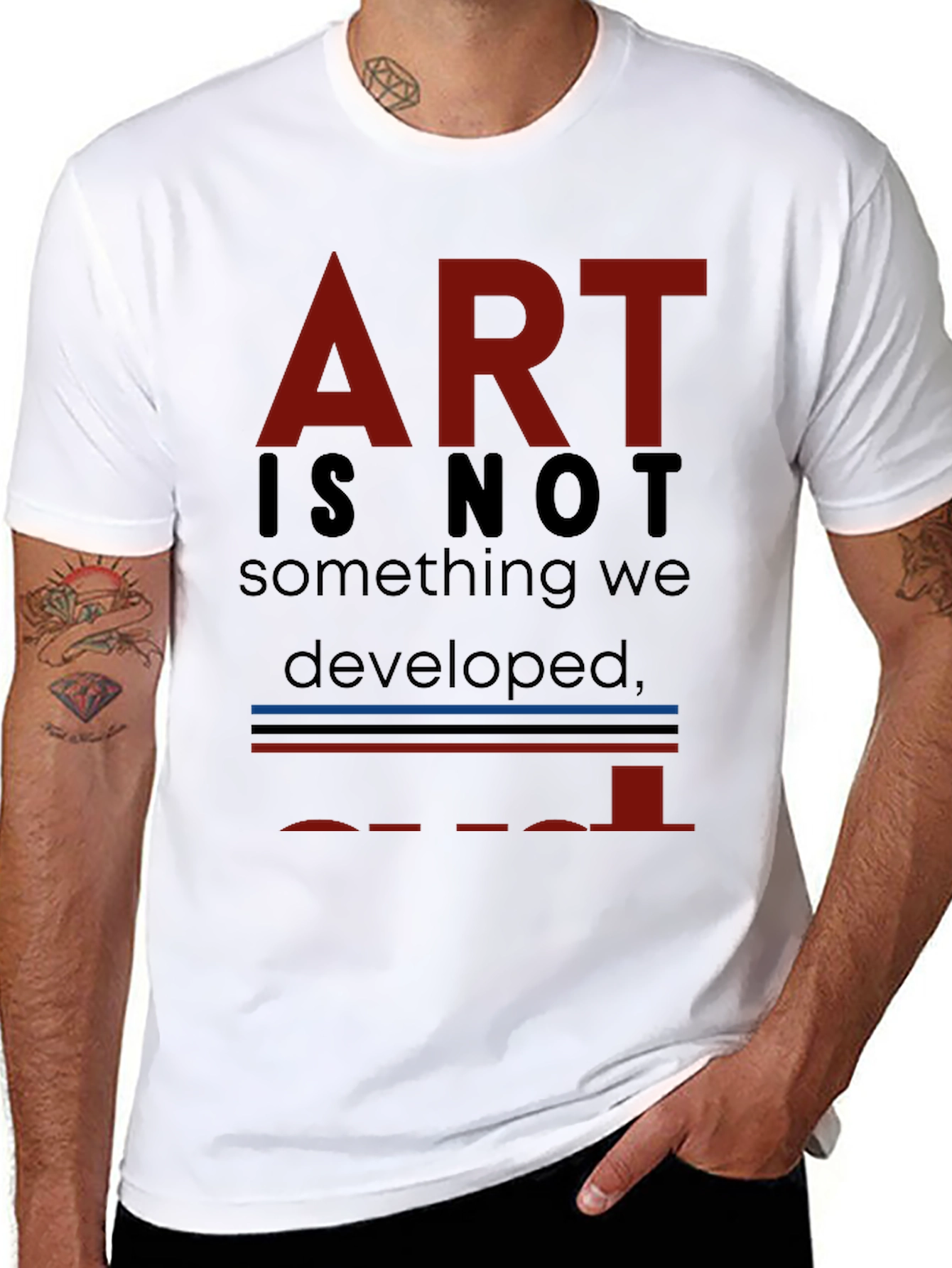 Black Art is Not... T-Shirt - Unique Artistic Statement view 8