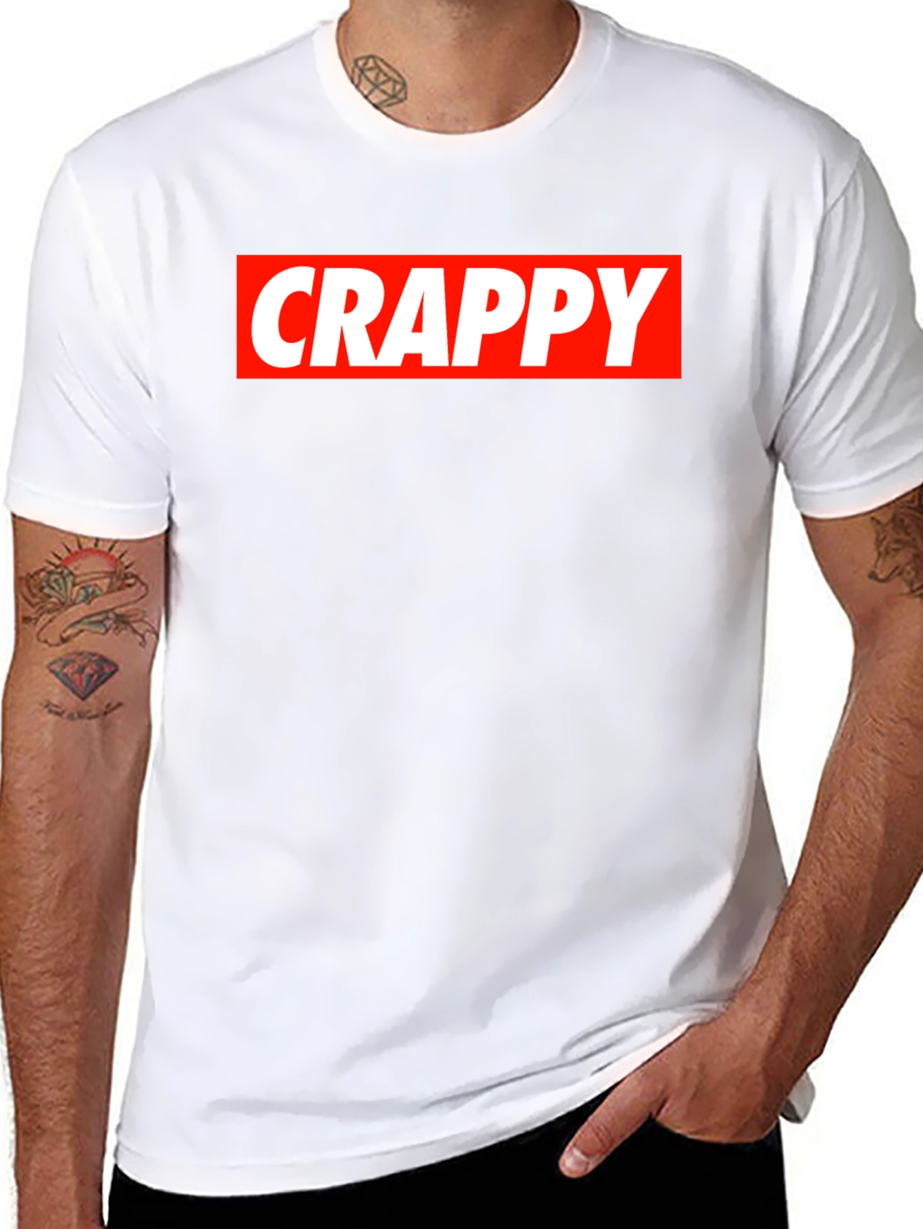Black Crappy Graphic Tee - Black T-Shirt view 8