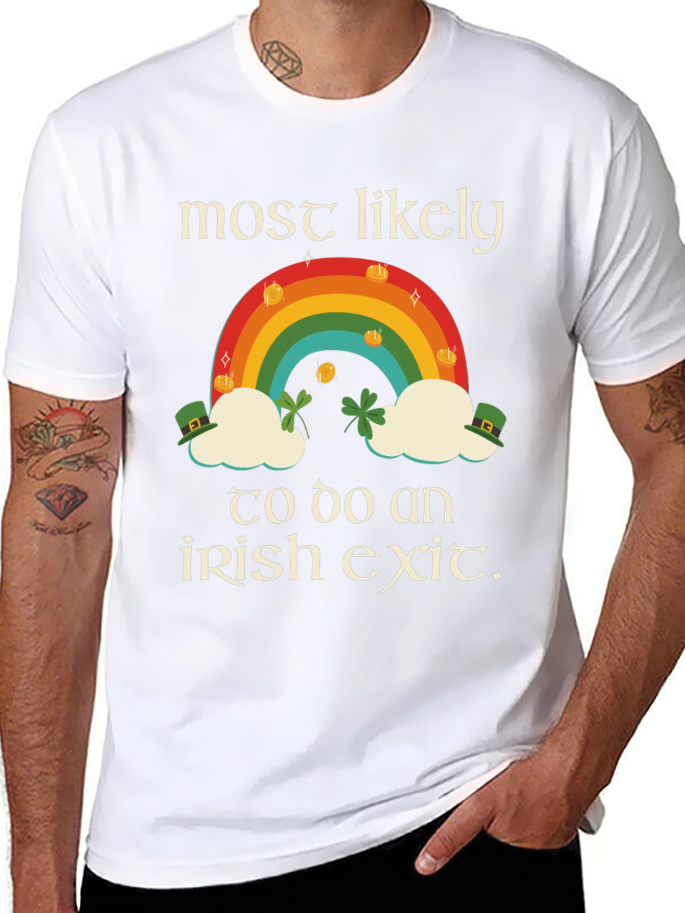 Black Irish Exit Graphic Tee view 8
