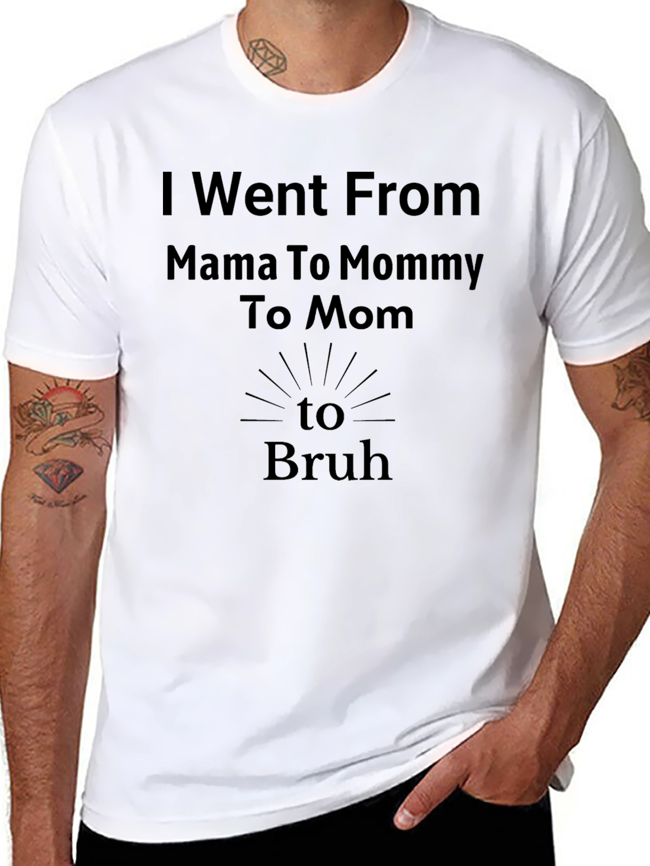 Black Mama to Bruh Graphic Tee view 8