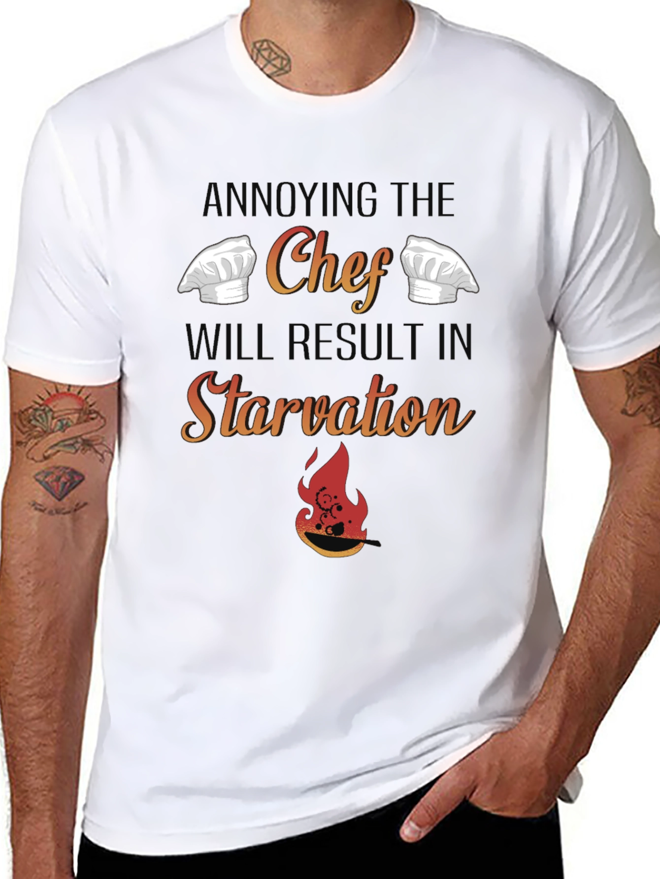 Annoy The Chef Funny Graphic Tee - 8