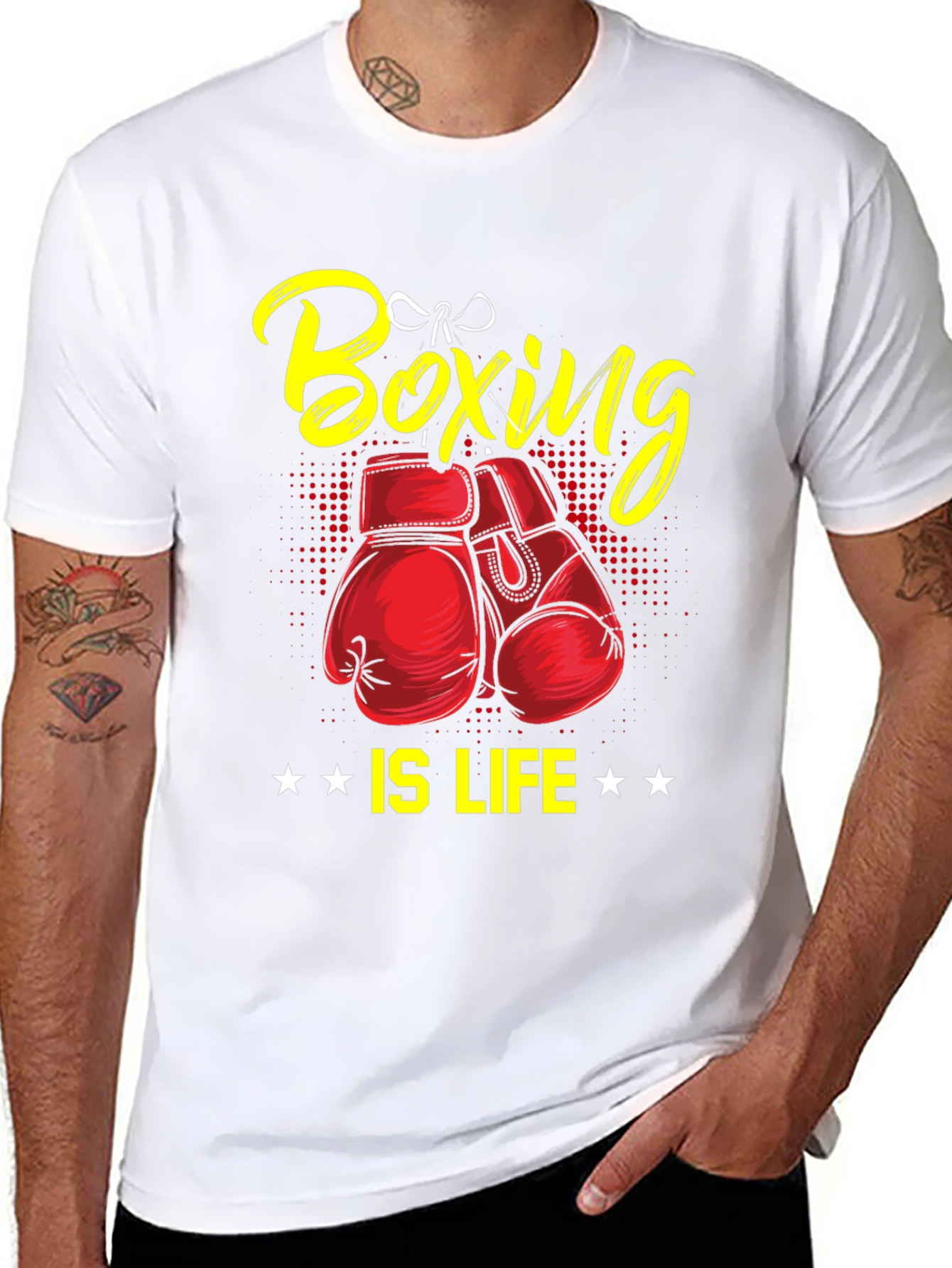 Black Boxing is Life Graphic T-Shirt view 8