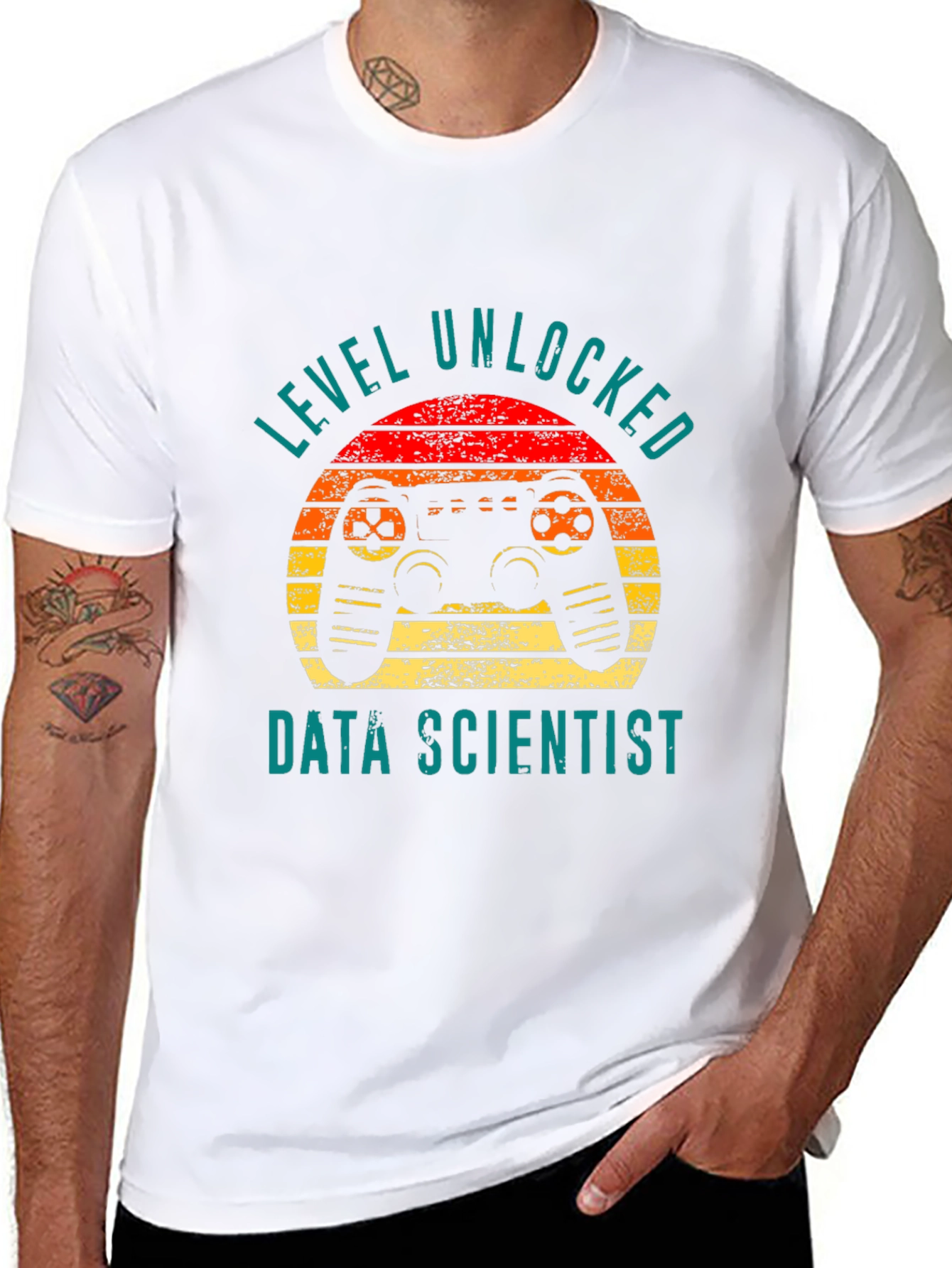 Black Level Unlocked Data Scientist T-Shirt view 8