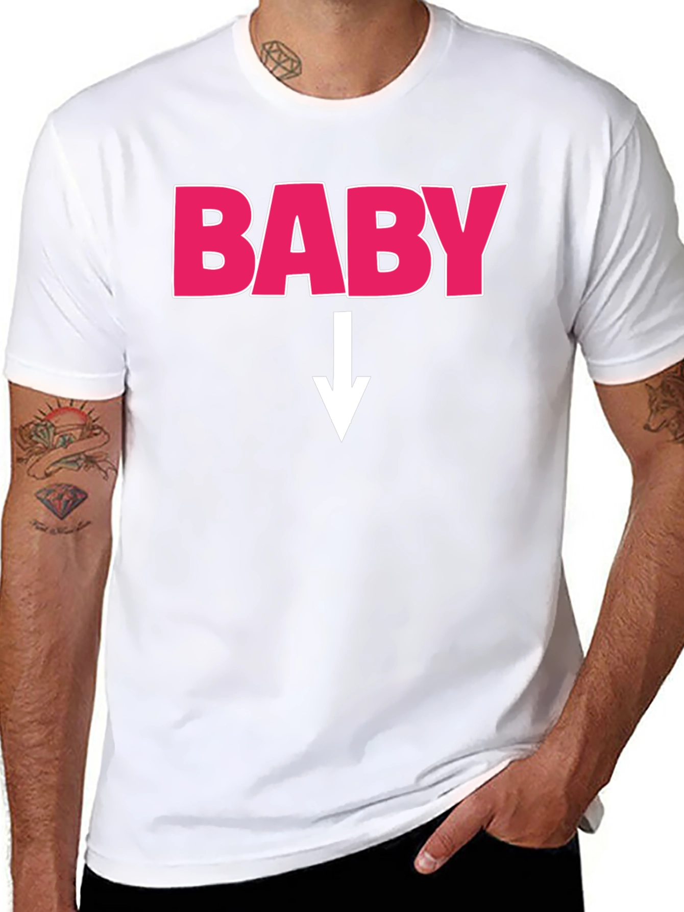 Black Baby On The Way Funny T-Shirt view 8