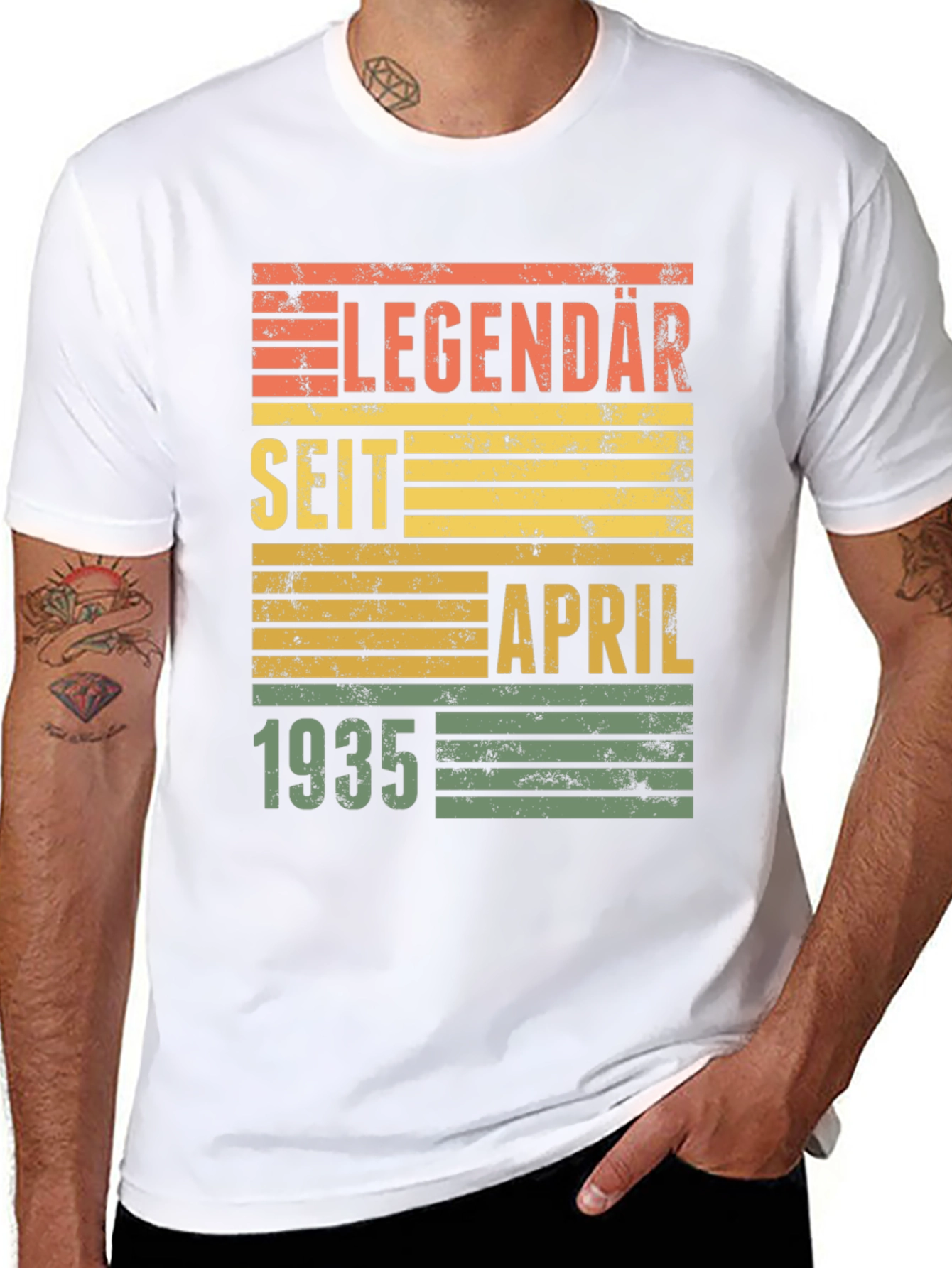 Black Legendary Since April 1935 T-Shirt view 8