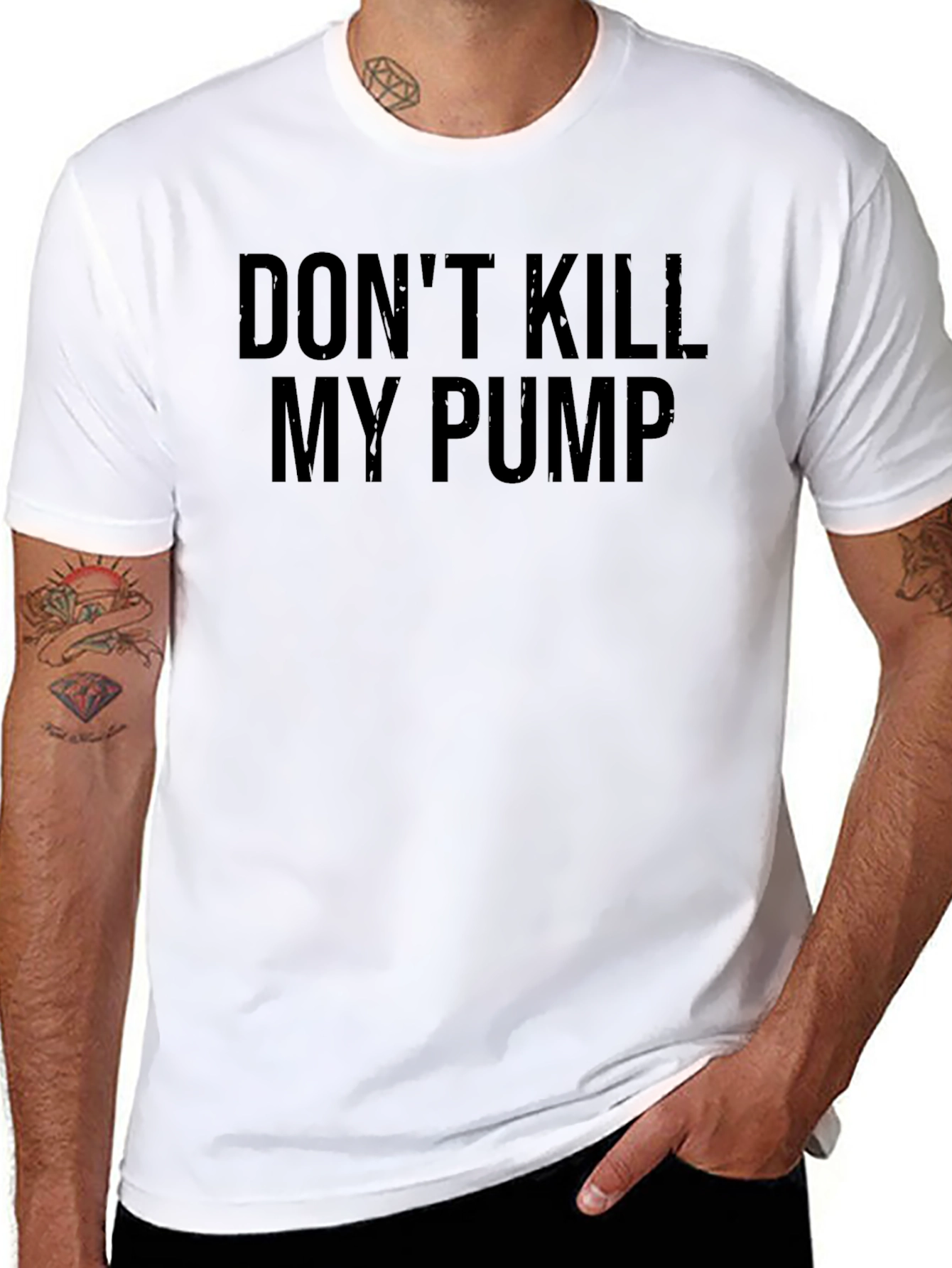 Black Don't Kill My Pump T-Shirt view 8