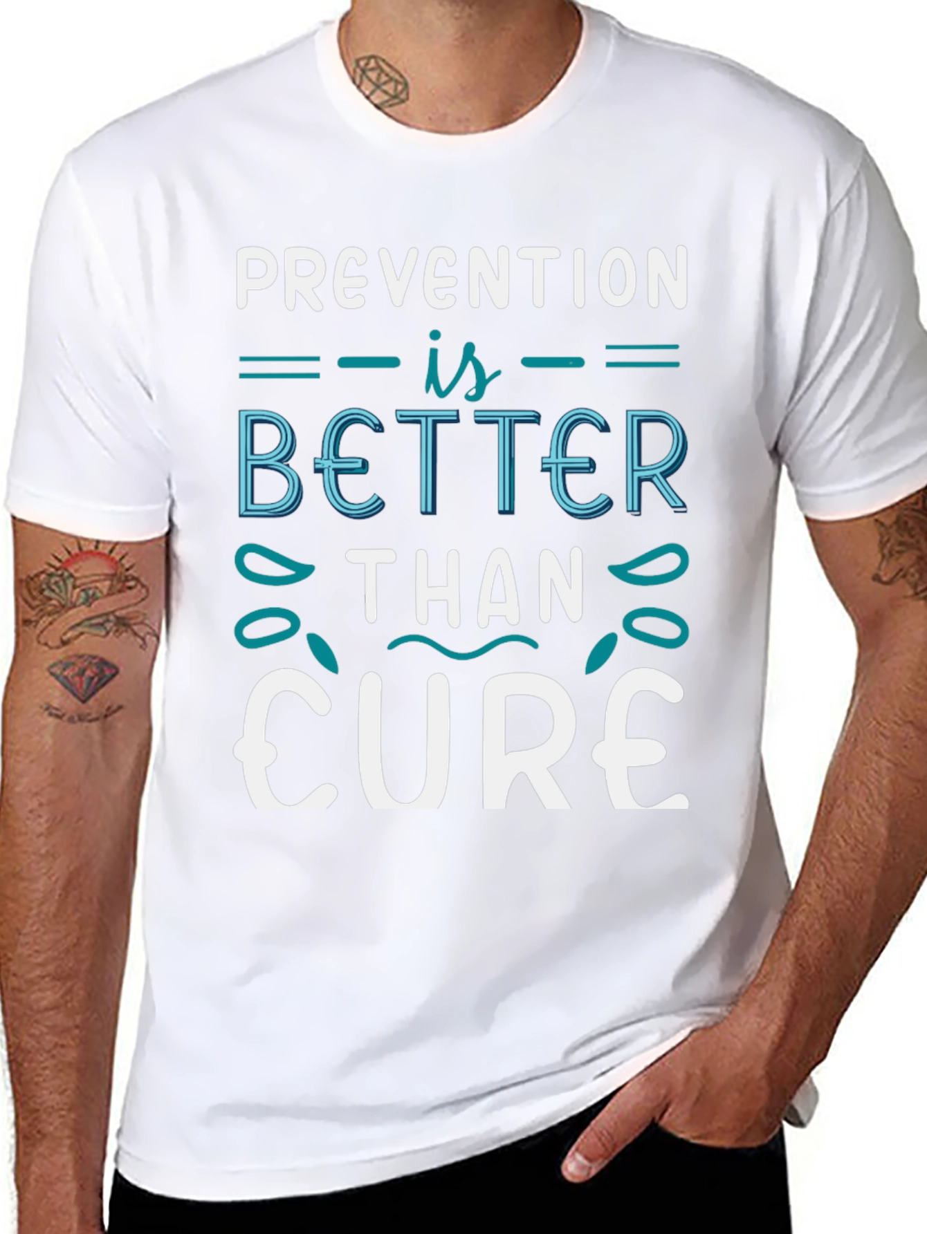 Black Prevention is Better Than Cure T-Shirt view 8