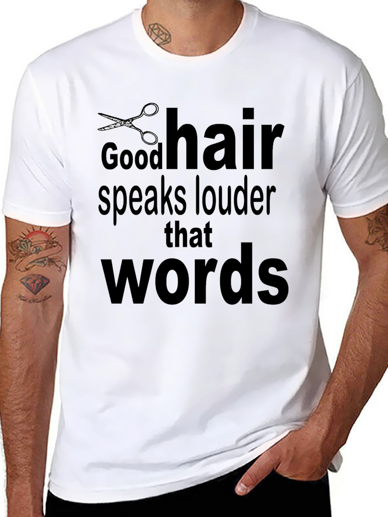 Black Good Hair Speaks Louder T-Shirt - Stylish & Trendy view 8