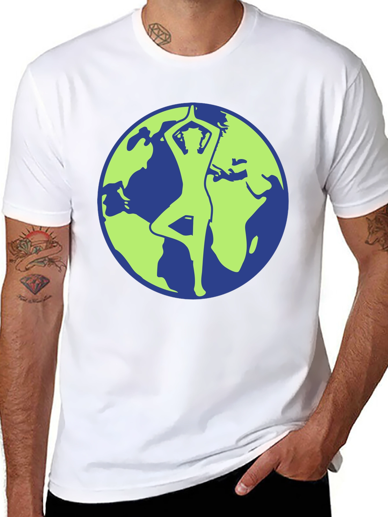 Black Earth Yoga T-Shirt - Balance & Harmony view 8