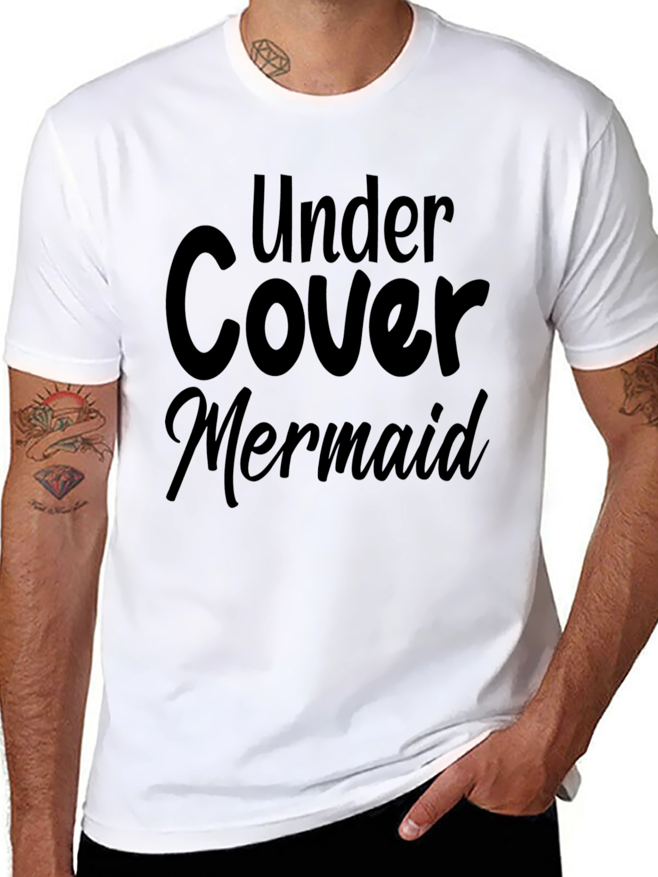 Undercover Mermaid Black T-Shirt - 8