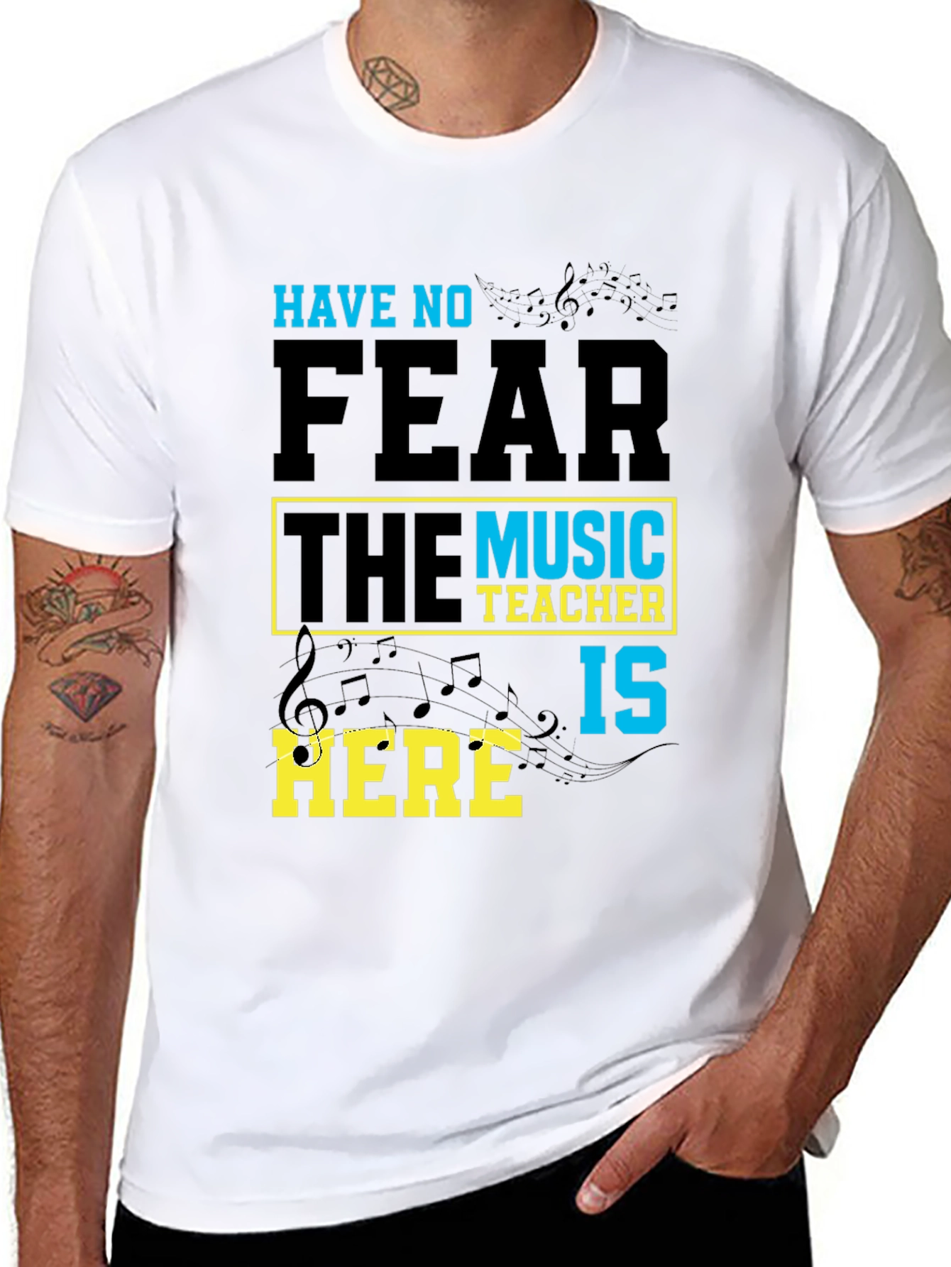 Black Music Teacher T-Shirt: Have No Fear view 8