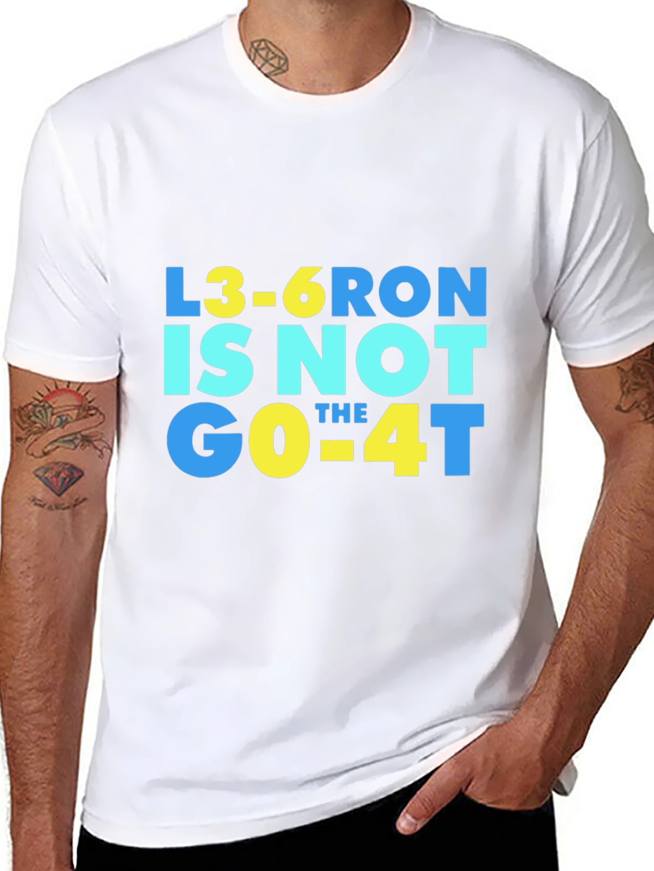 Black L3-6RON IS NOT the GO-4T T-Shirt view 8
