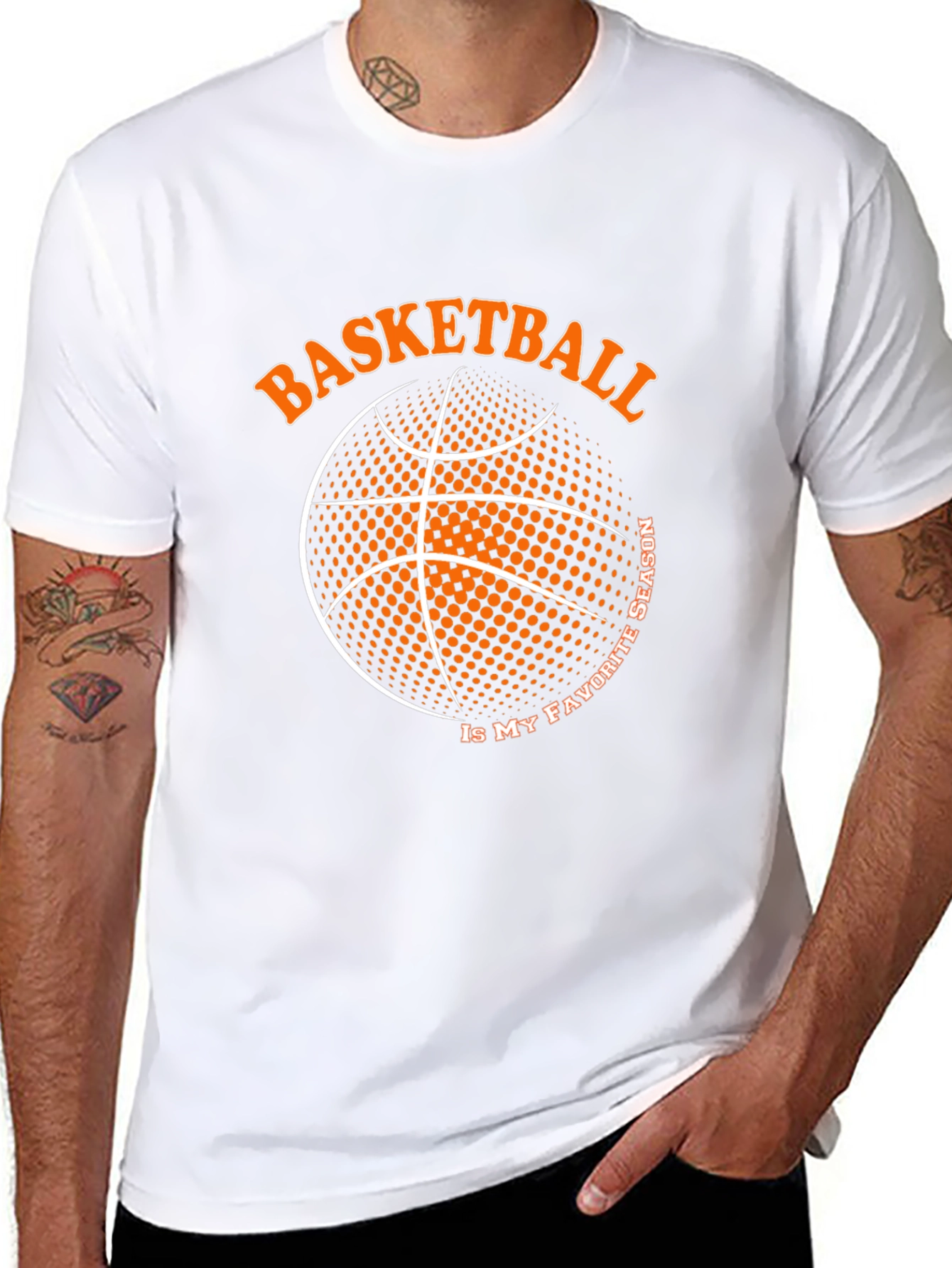 Black Basketball is My Favorite Season T-Shirt view 8