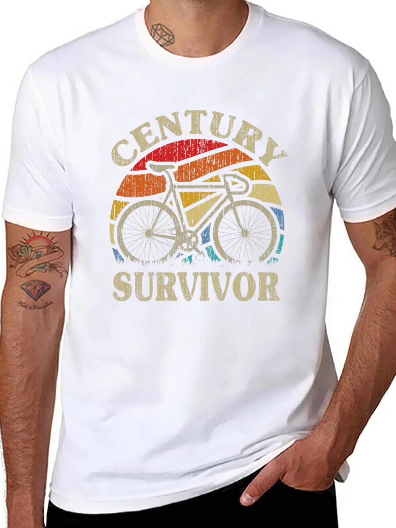 Black Century Survivor Black Graphic T-Shirt view 8