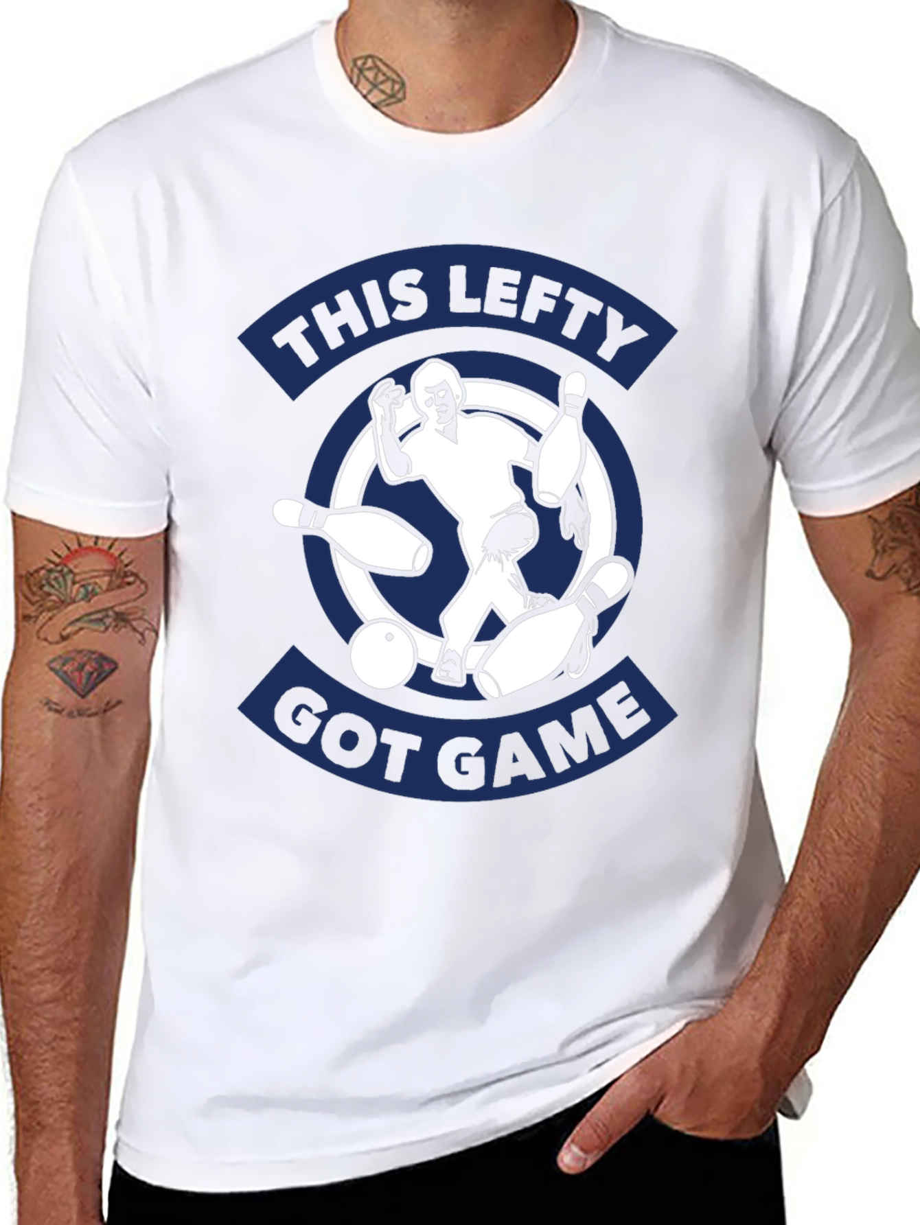 Black Lefty Bowling T-Shirt - Got Game! view 8