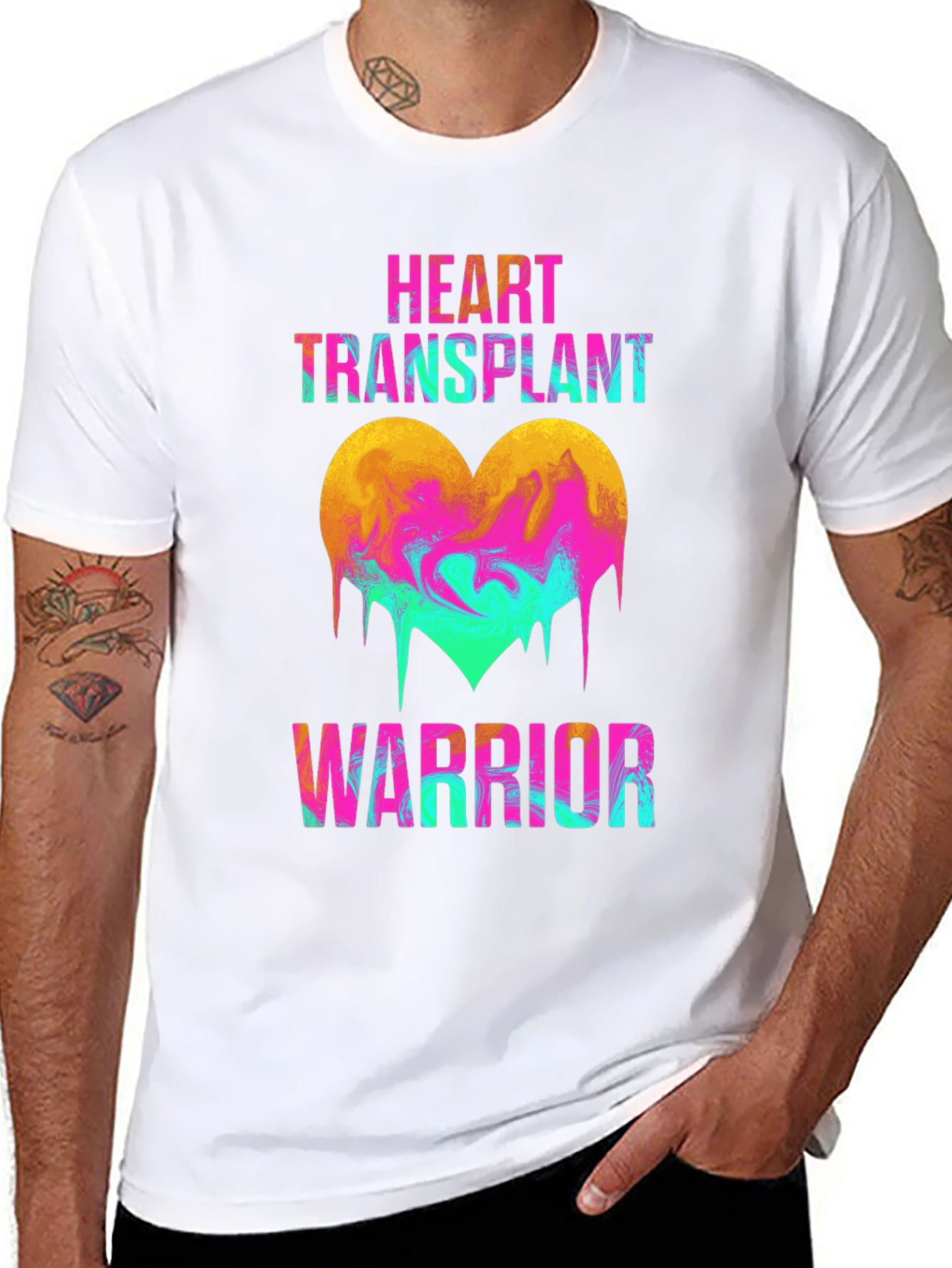 Black Heart Transplant Warrior Graphic Tee view 8