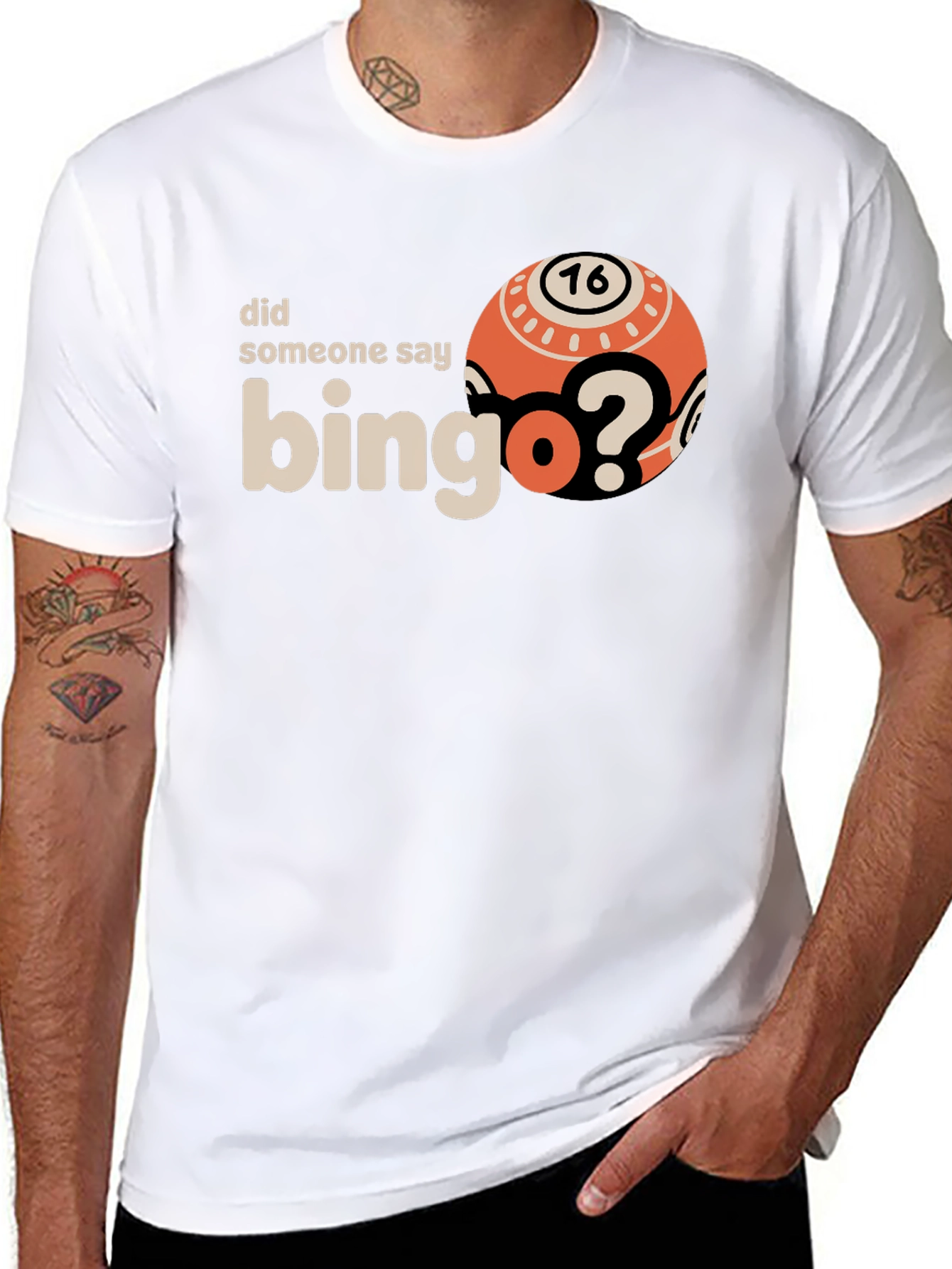 Black Bingo Lover T-Shirt - Did Someone Say Bingo? Graphic Tee view 8