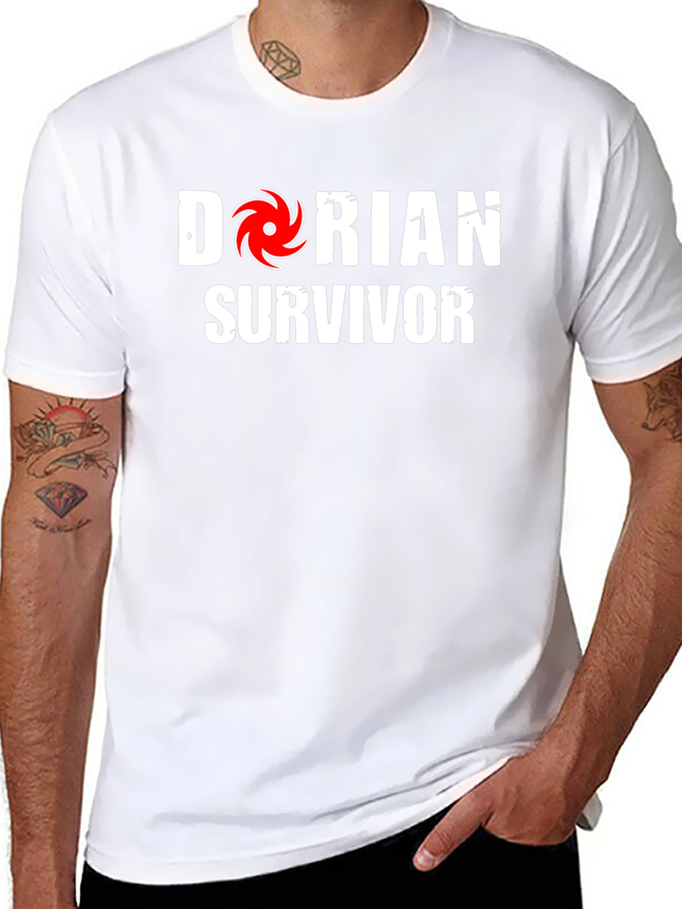 Dorian Survivor T-Shirt Hurricane Relief Tee - 8
