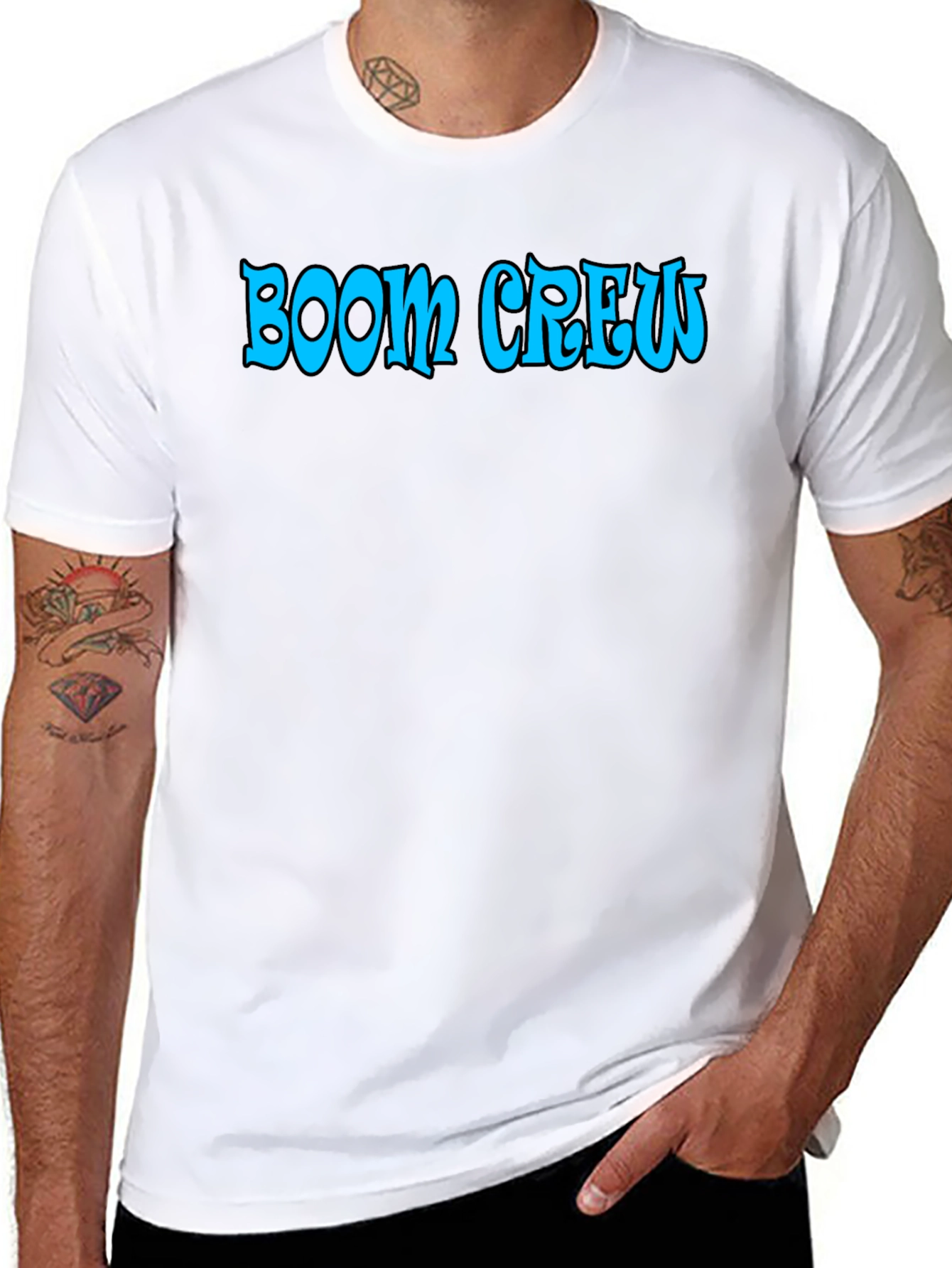 Black Boom Crew Graphic Tee - Black view 8