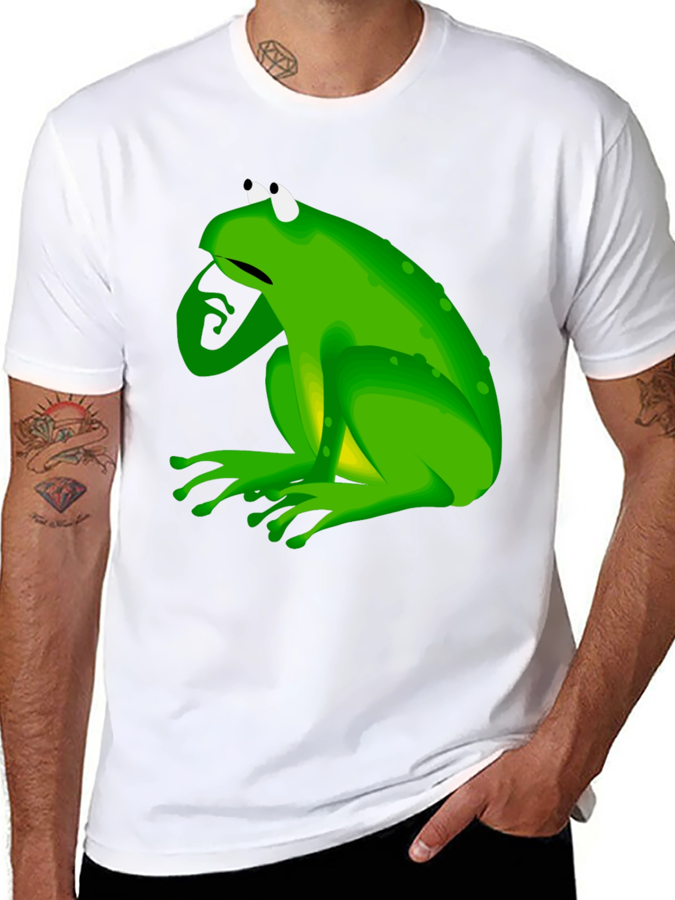 Black Frog Graphic Black T-Shirt view 8