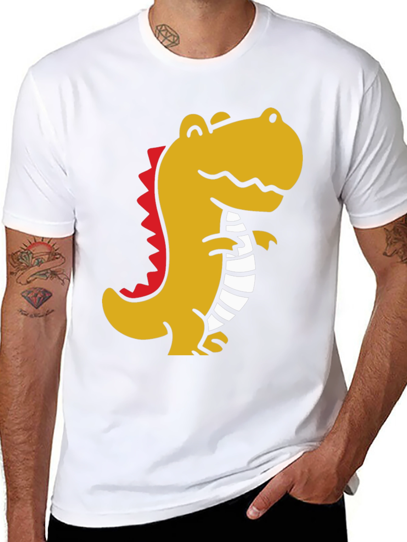 Black Dino Graphic T-Shirt - Stylish Comfort view 8