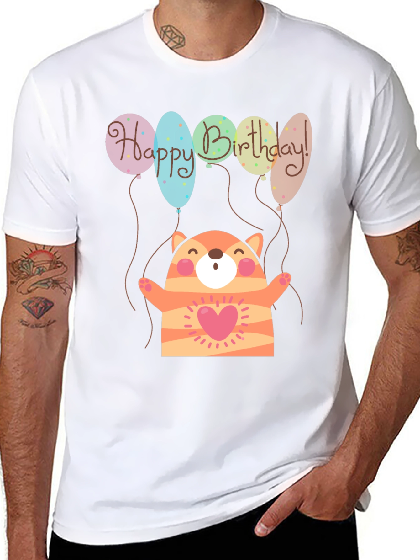 Black Birthday Cat T-Shirt - Cute & Fun Design view 8