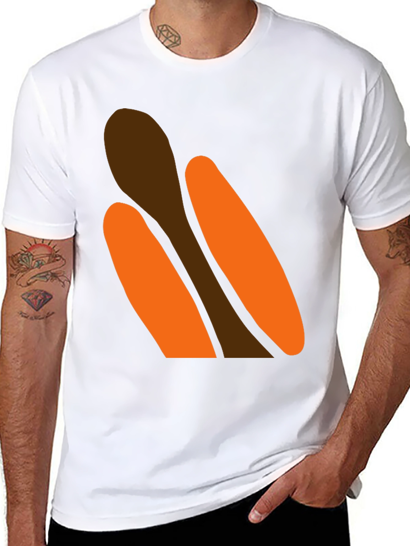Black Novelty Hot Dog Graphic T-Shirt - Black view 8